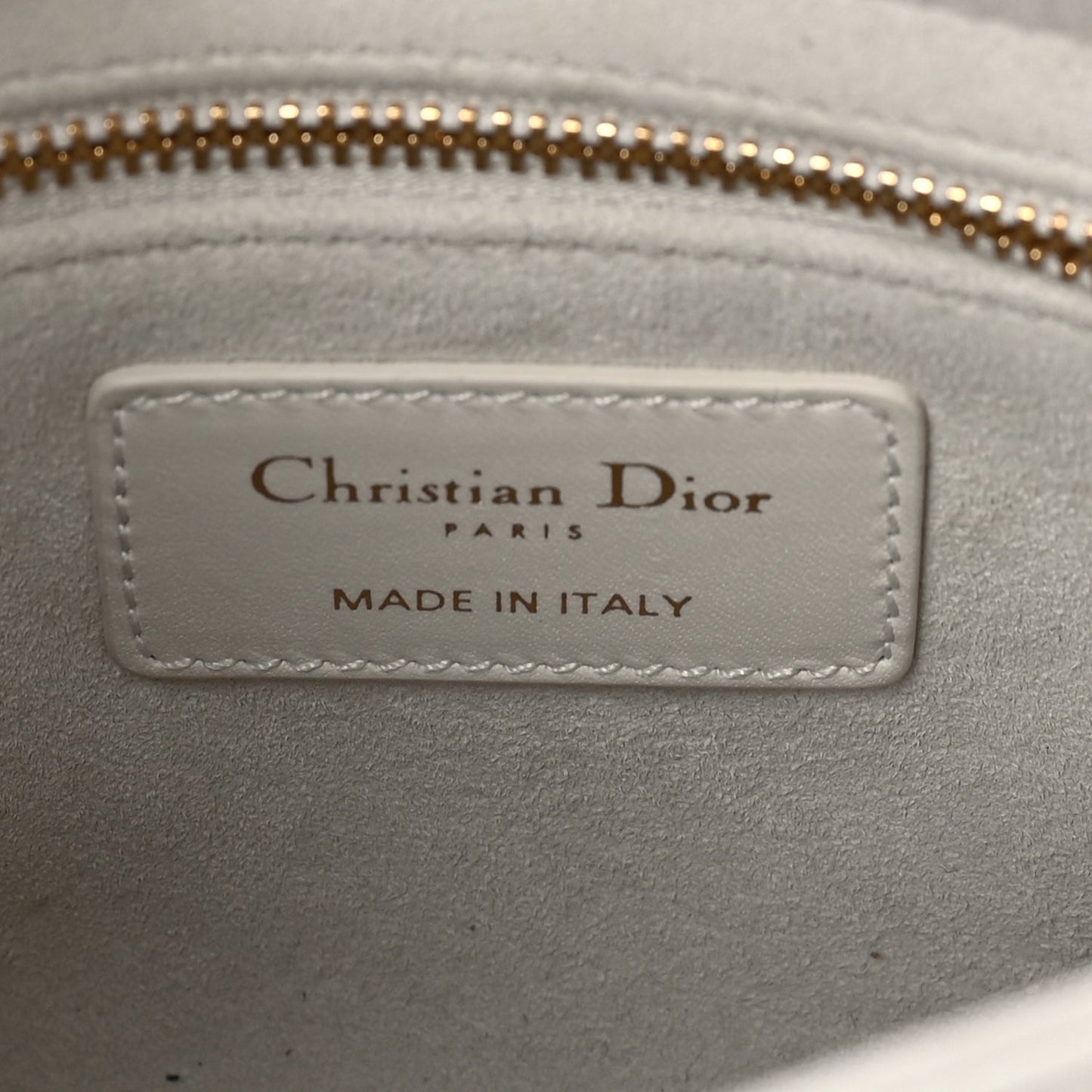 Christian Dior Lambskin Cannage Mini DiorAmour Lady Dior Latte