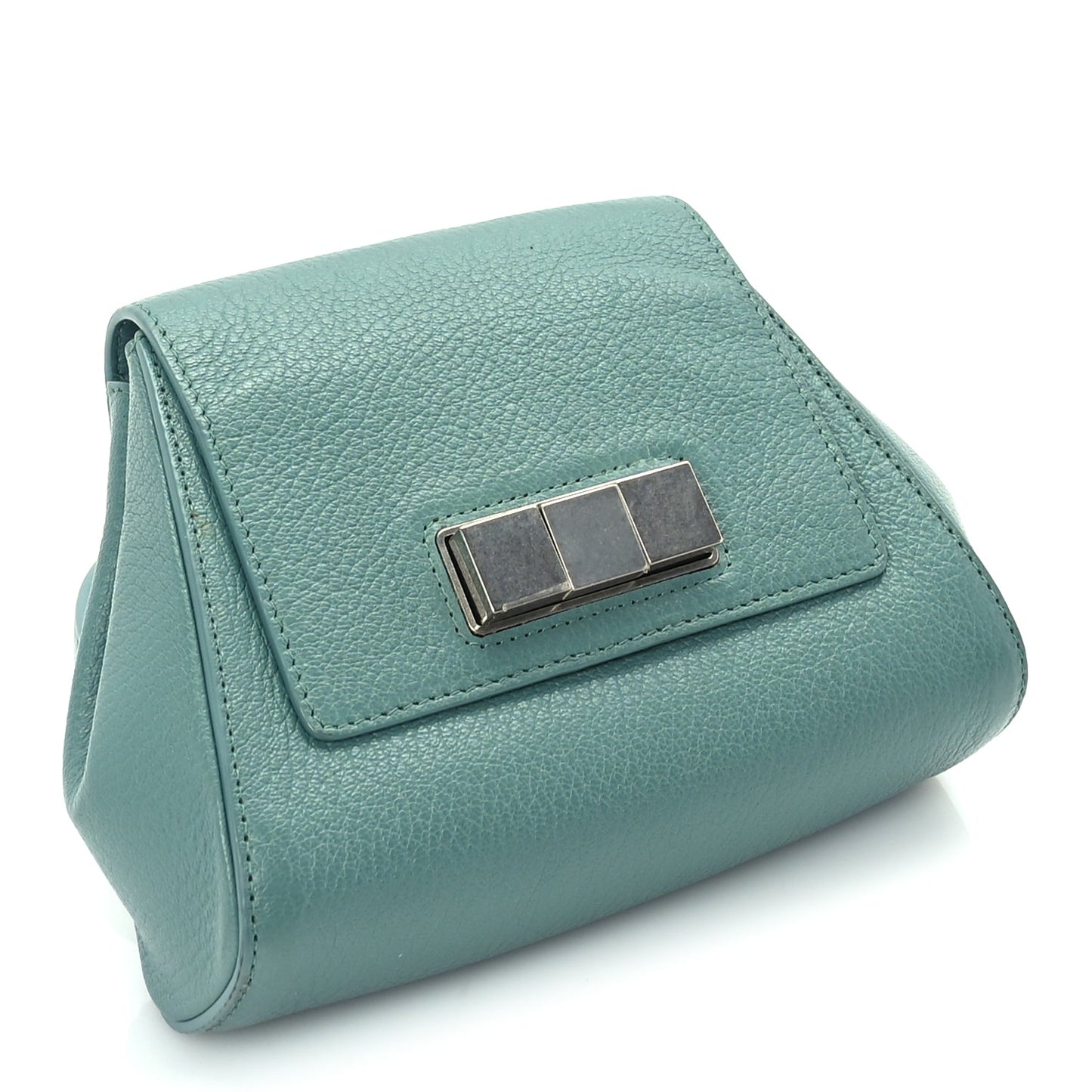 Bottega Veneta Grained Calfskin Geometric Belt Bag Storm