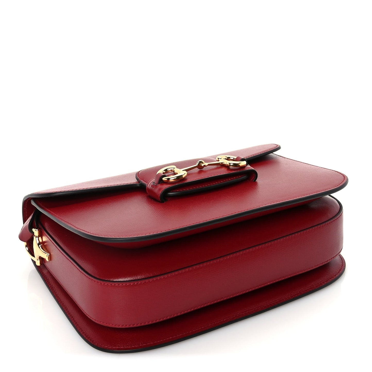 Gucci Azalea Calfskin Horsebit 1955 Shoulder Bag  New Cherry Red