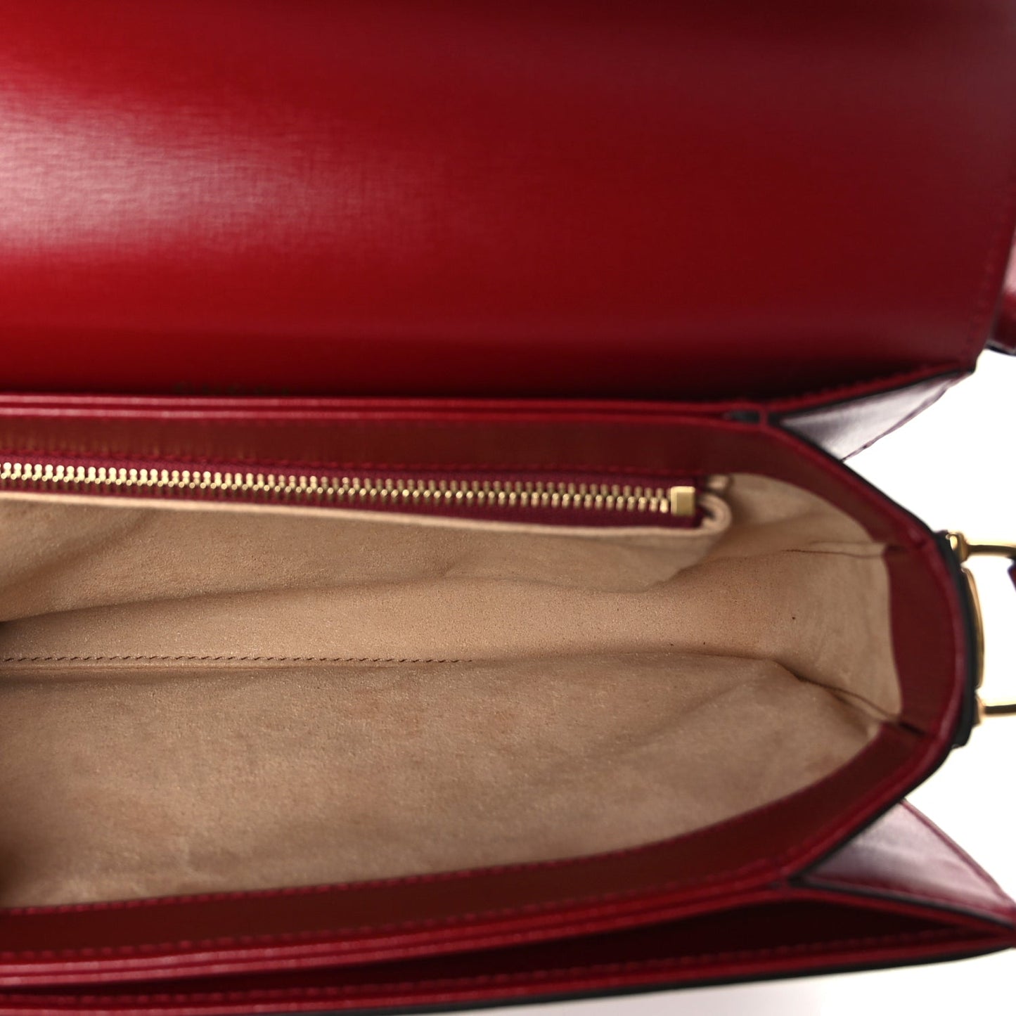 Gucci Azalea Calfskin Horsebit 1955 Shoulder Bag  New Cherry Red