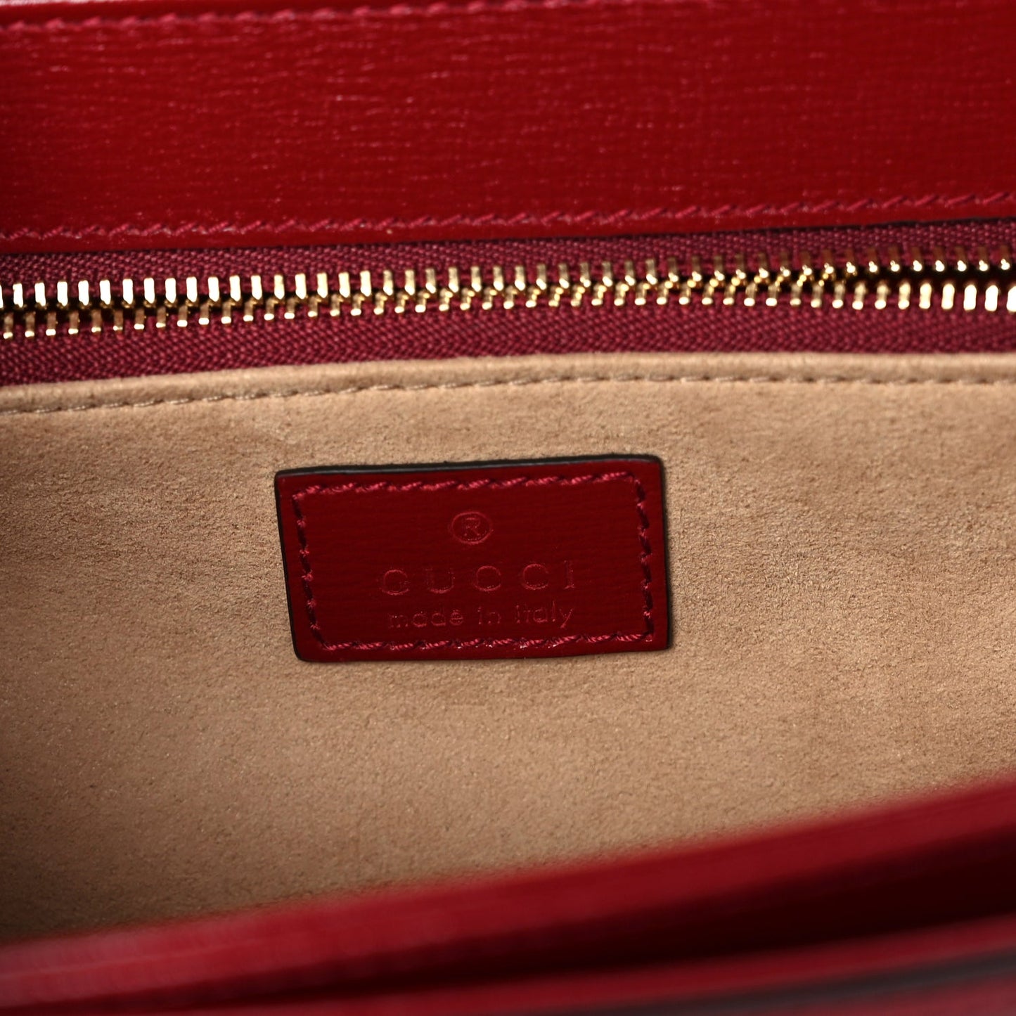 Gucci Azalea Calfskin Horsebit 1955 Shoulder Bag  New Cherry Red