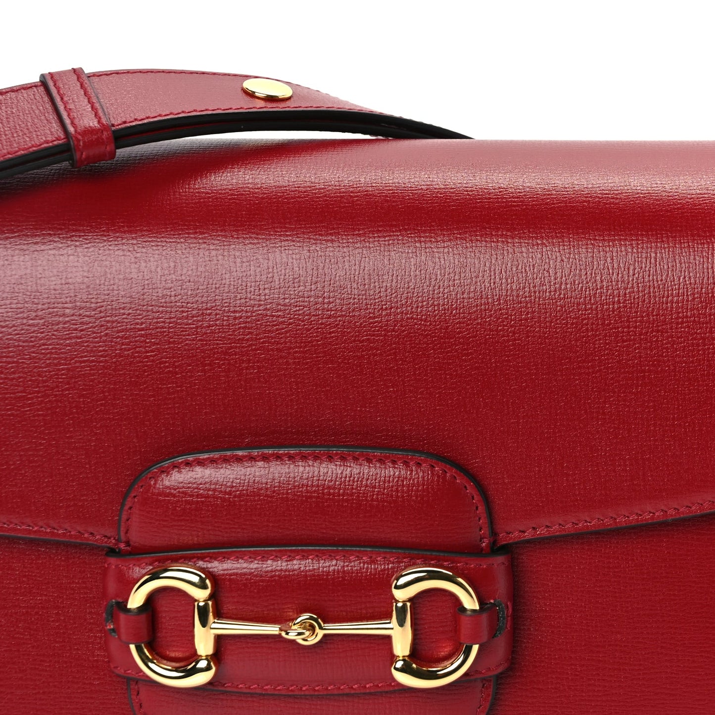 Gucci Azalea Calfskin Horsebit 1955 Shoulder Bag  New Cherry Red