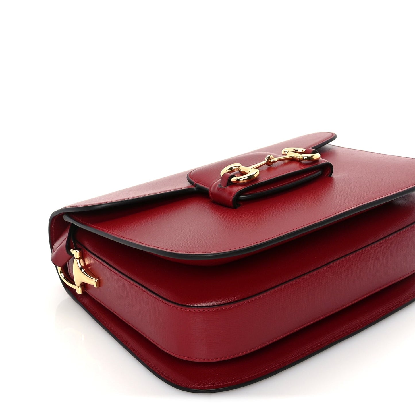Gucci Azalea Calfskin Horsebit 1955 Shoulder Bag  New Cherry Red