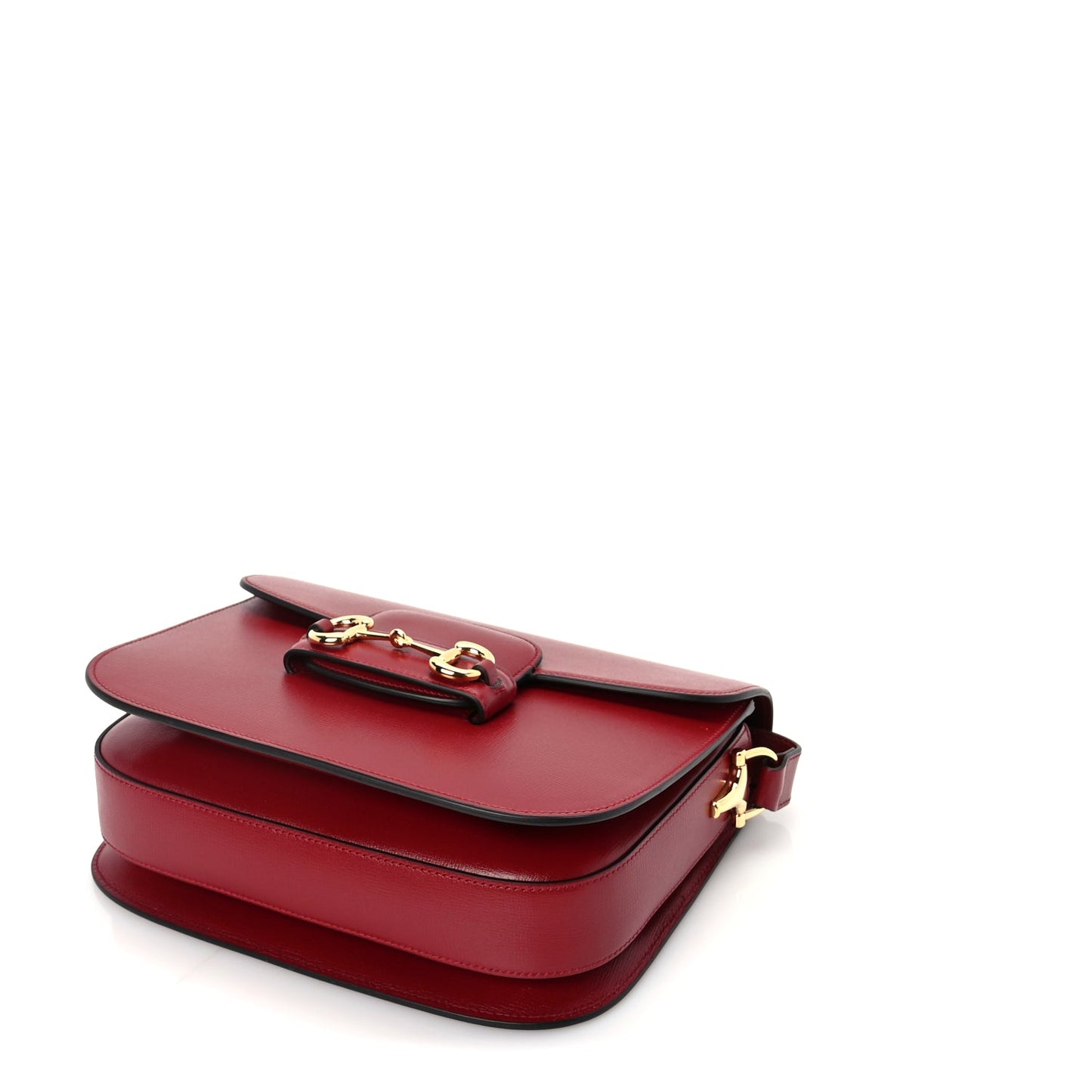 Gucci Azalea Calfskin Horsebit 1955 Shoulder Bag  New Cherry Red