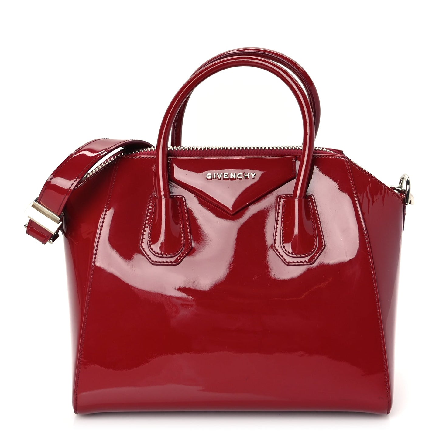 Givenchy Patent Calfskin Small Antigona Red