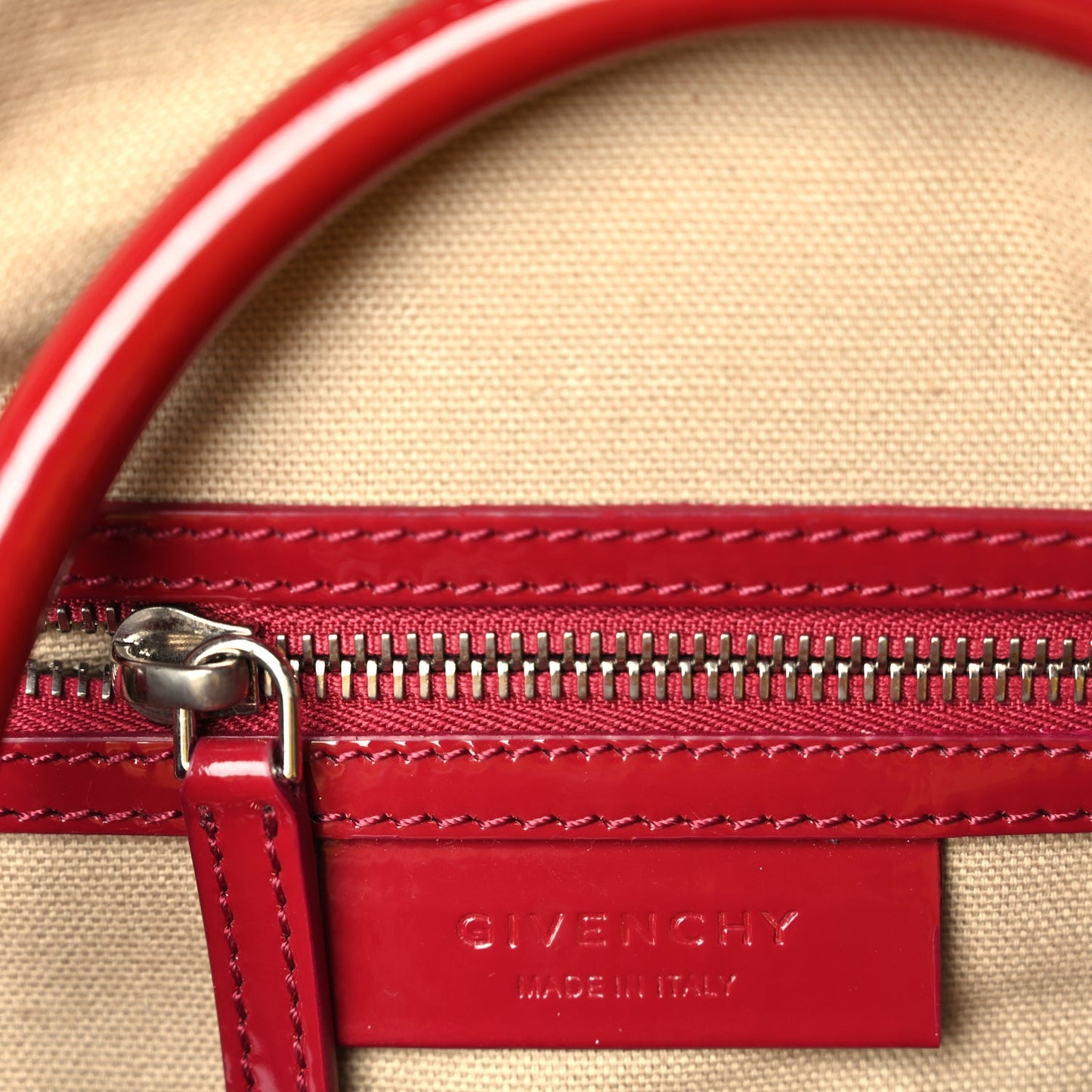 Givenchy Patent Calfskin Small Antigona Red