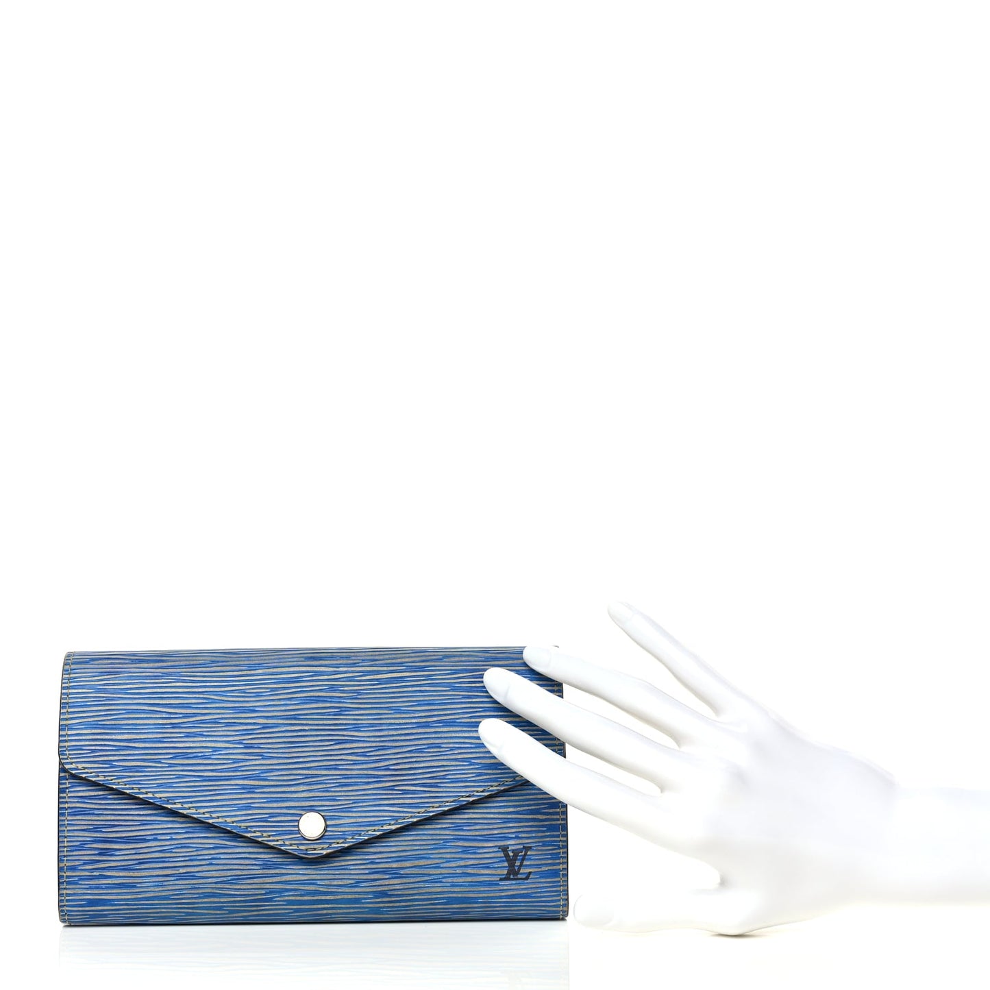 Louis Vuitton Epi Sarah Wallet NM Denim Light