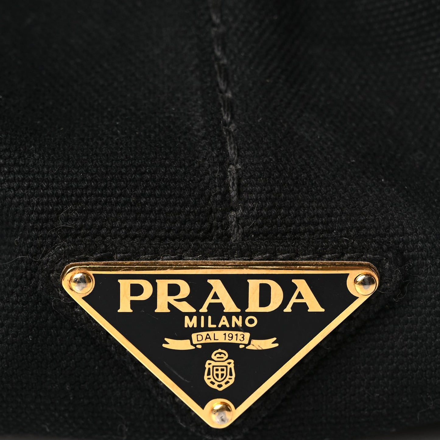 Prada Canapa Logo Tote Black