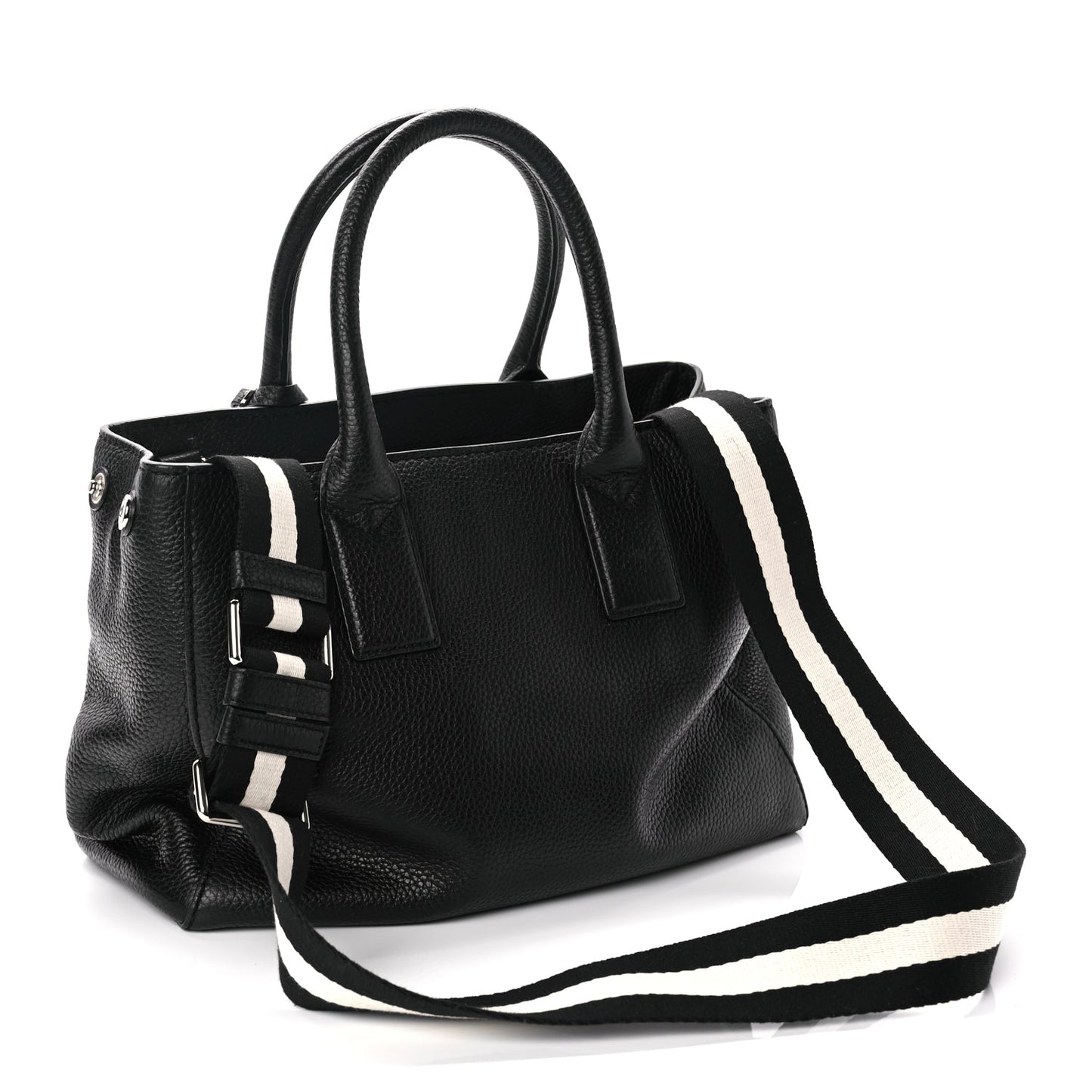 Marc Jacobs Grained Calfskin Satchel Bag Black
