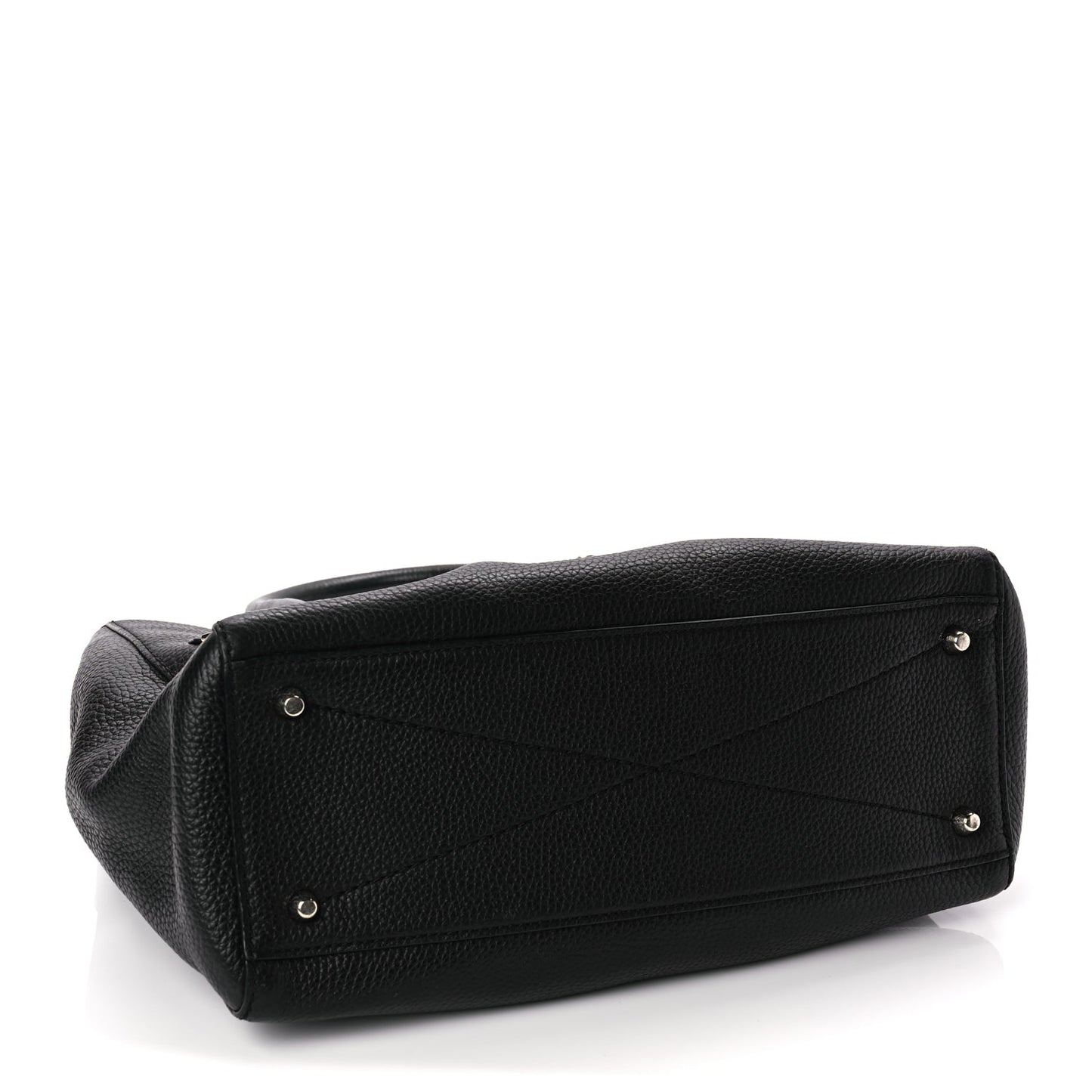 Marc Jacobs Grained Calfskin Satchel Bag Black