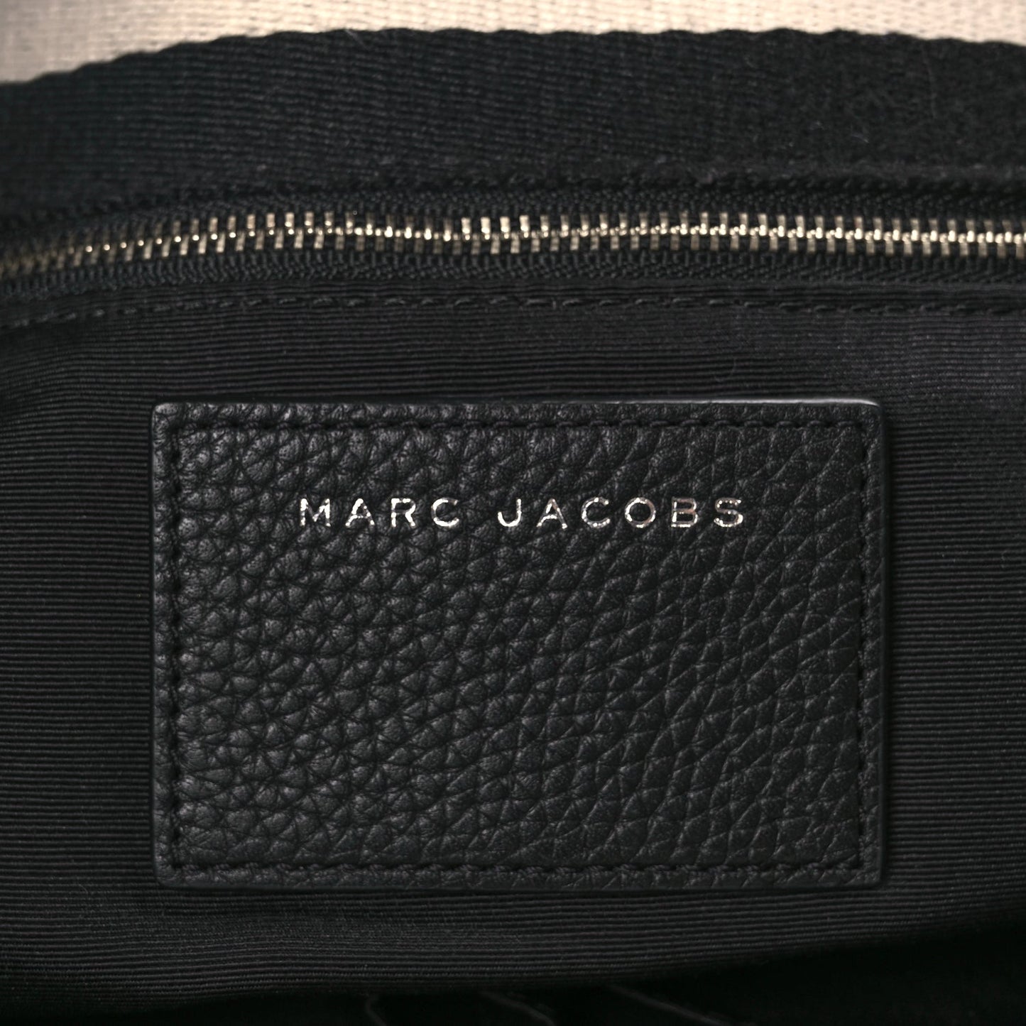 Marc Jacobs Grained Calfskin Satchel Bag Black