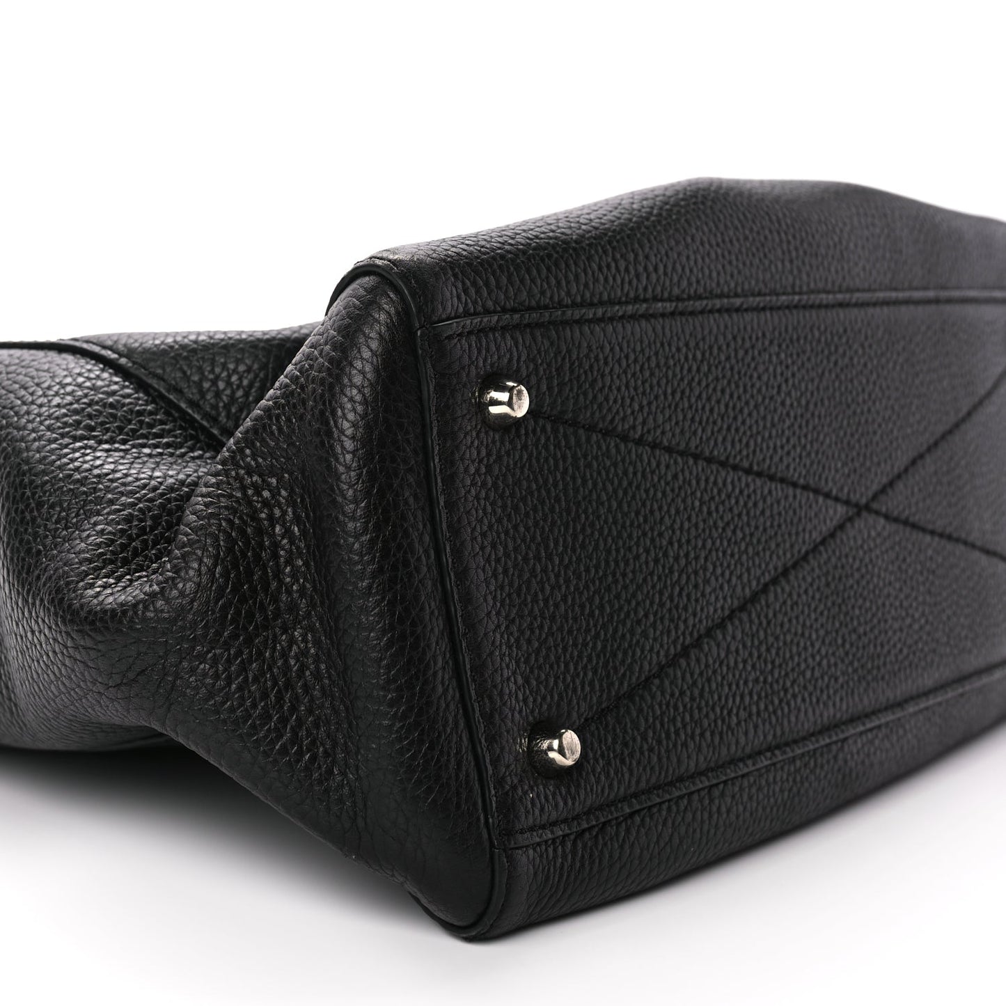 Marc Jacobs Grained Calfskin Satchel Bag Black