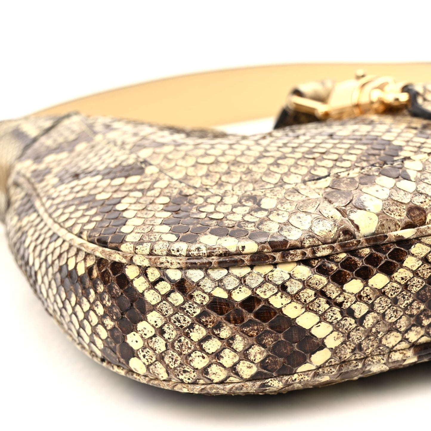 Gucci Snakeskin Small Jackie 1961 Hobo Beige