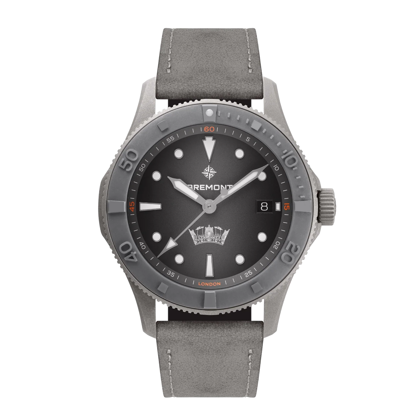 HMAF Supermarine 40mm Date Leather Strap