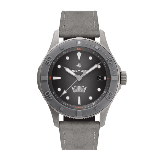 HMAF Supermarine 40mm Date Leather Strap