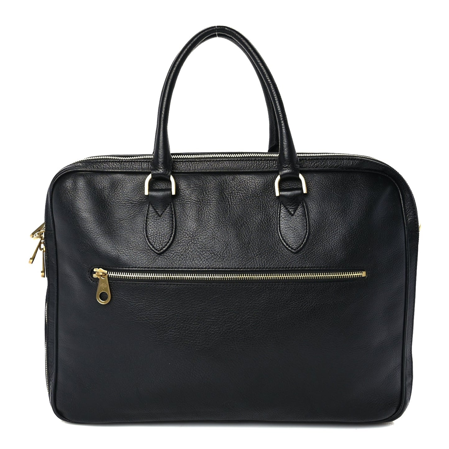 Mulberry Grained Calfskin Heathcliffe Briefcase  Black