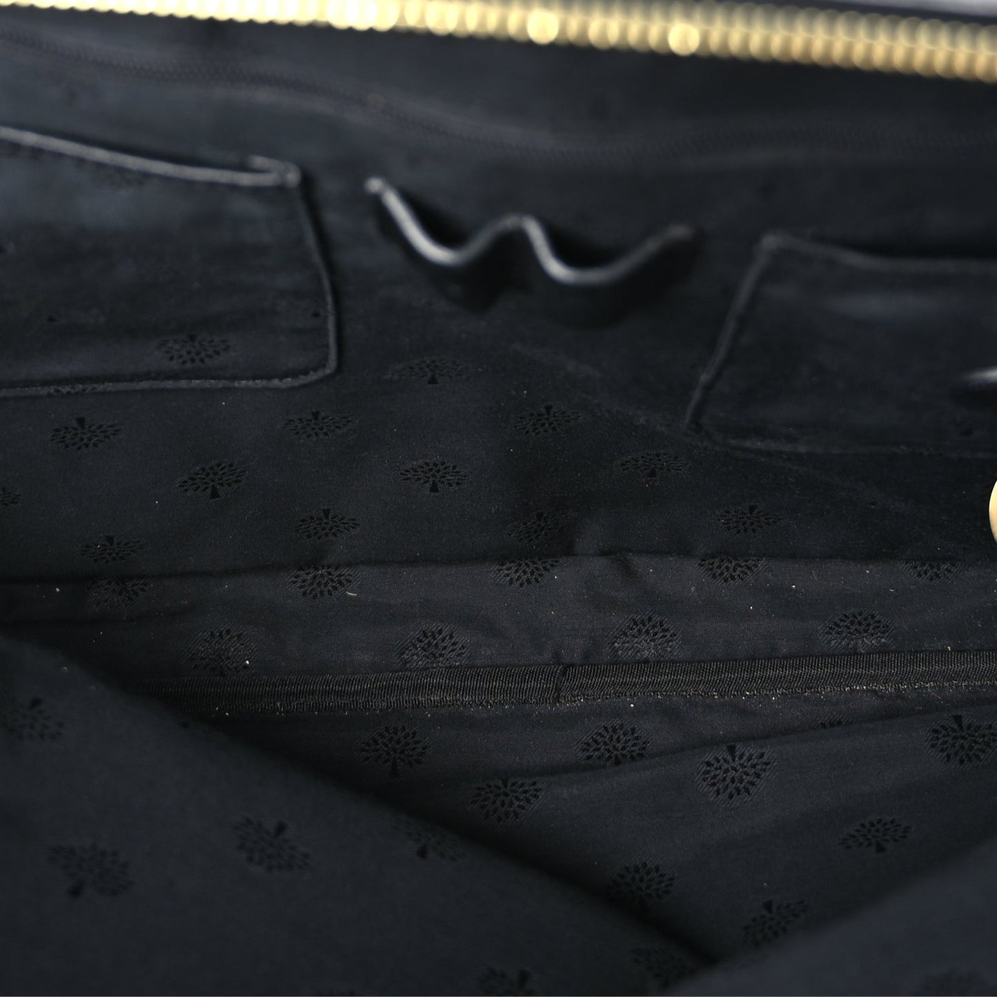 Mulberry Grained Calfskin Heathcliffe Briefcase  Black