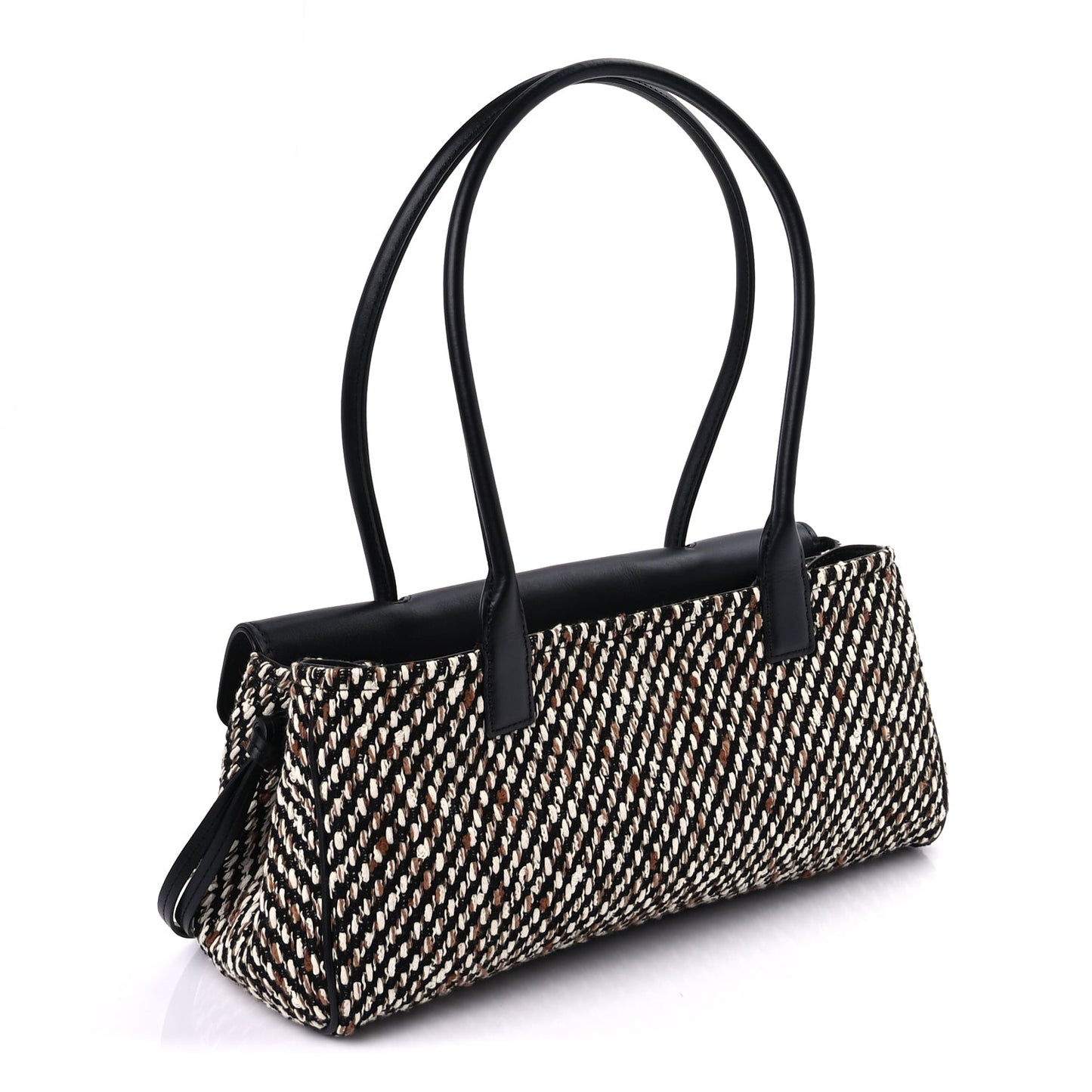 Chanel Calfskin Tweed Urban Essentials Small Shopping Bag Black