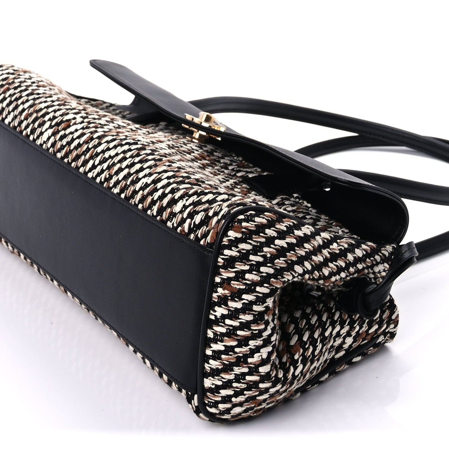 Chanel Calfskin Tweed Urban Essentials Small Shopping Bag Black