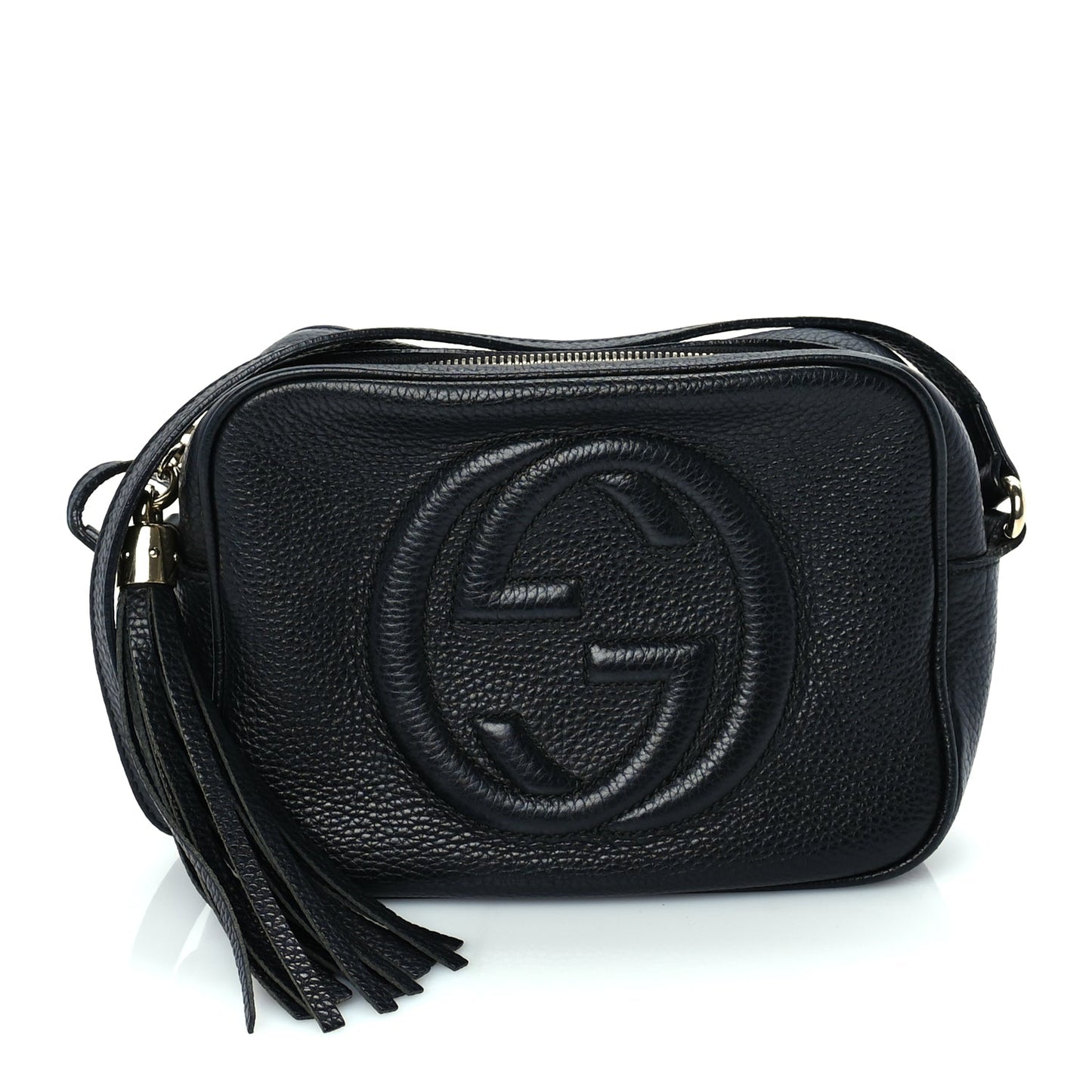 Gucci Pebbled Calfskin Small Soho Disco Bag  Black