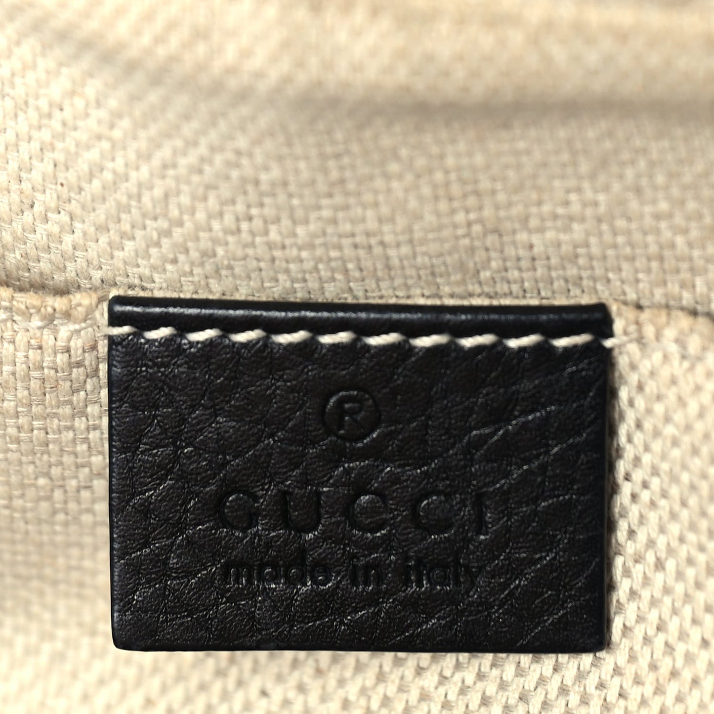 Gucci Pebbled Calfskin Small Soho Disco Bag  Black