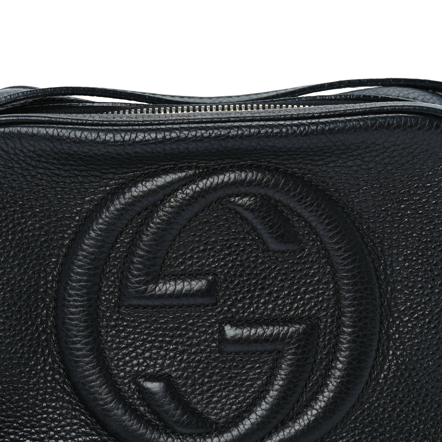 Gucci Pebbled Calfskin Small Soho Disco Bag  Black