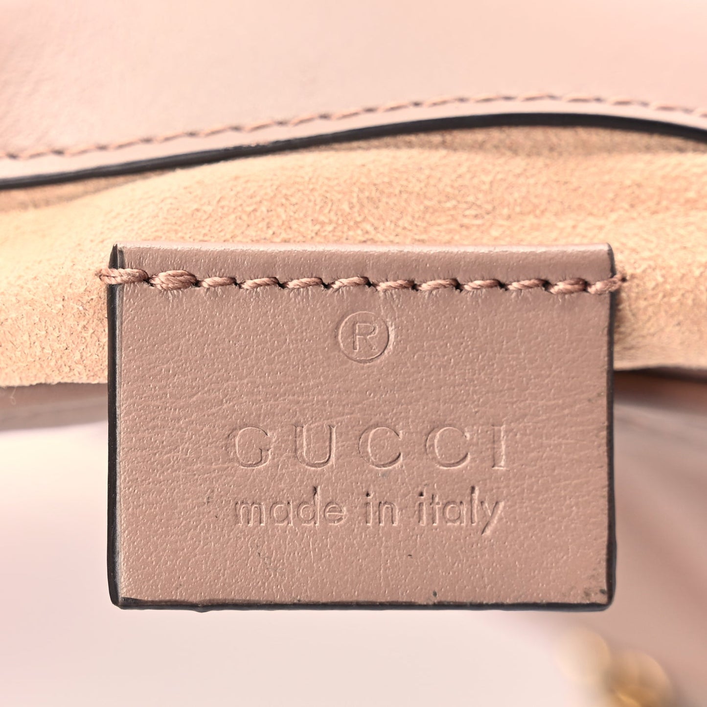 Gucci Calfskin Matelasse Super Mini GG Marmont Shoulder Bag Porcelain Rose