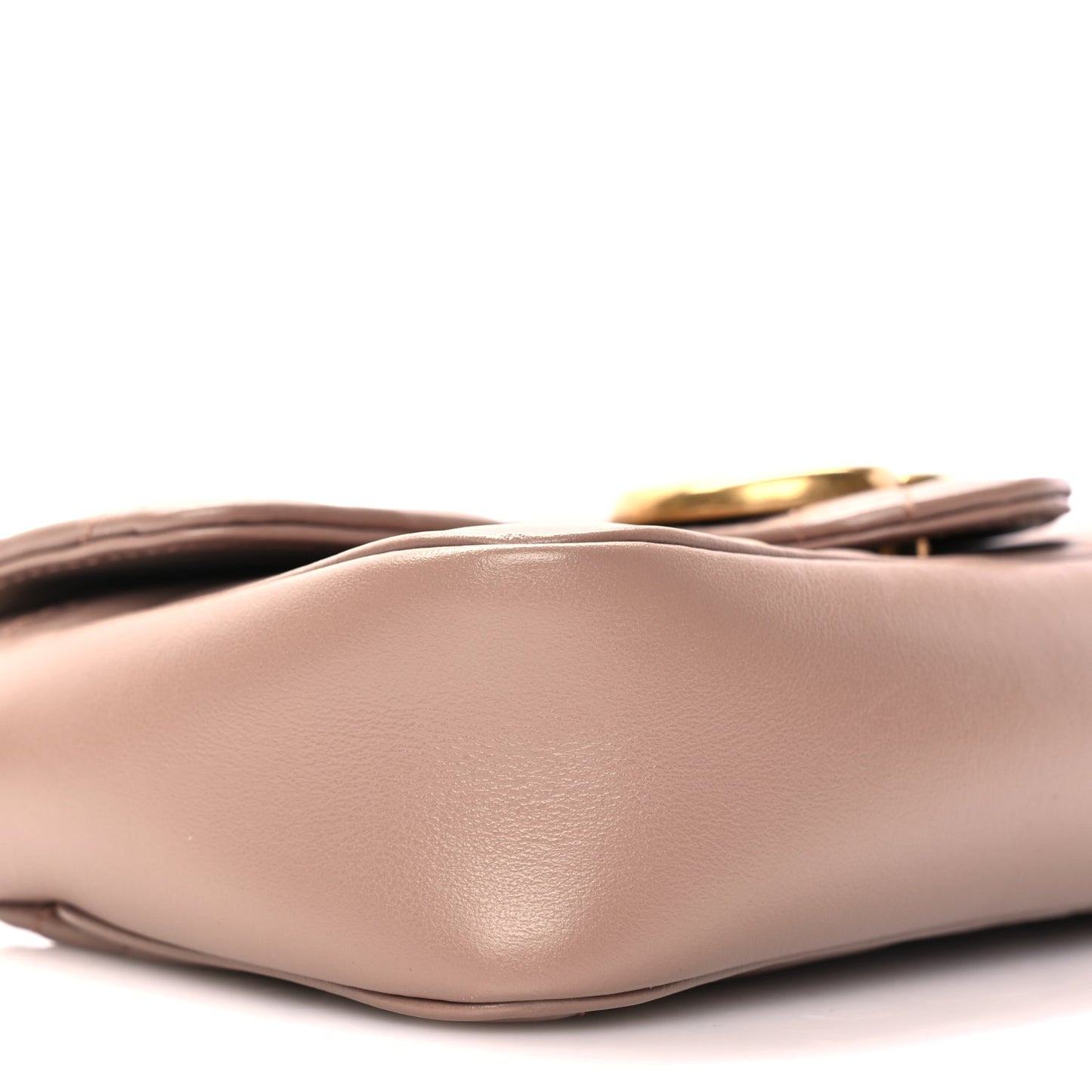 Gucci Calfskin Matelasse Super Mini GG Marmont Shoulder Bag Porcelain Rose