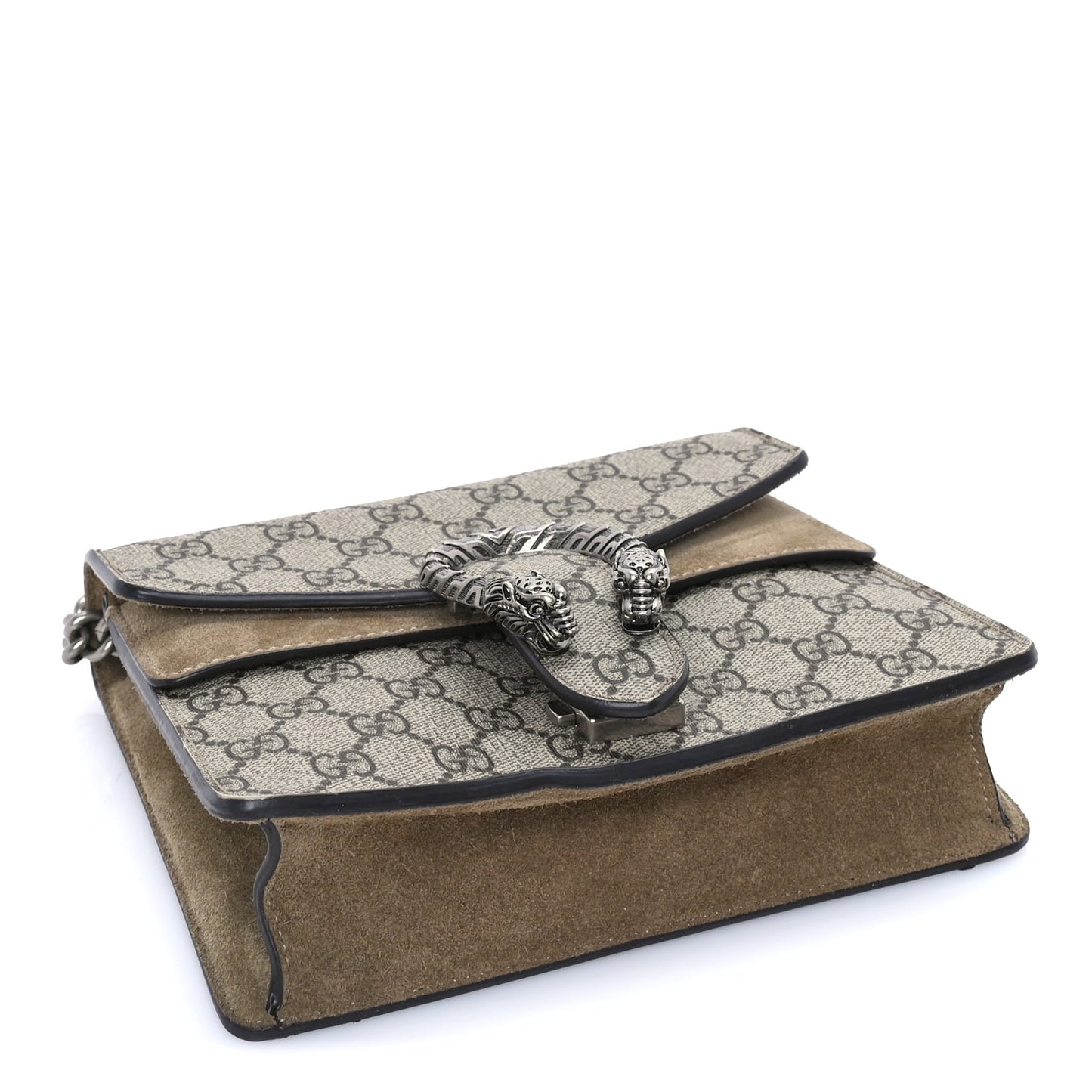 Gucci GG Supreme Monogram Mini Dionysus Shoulder Bag  Taupe