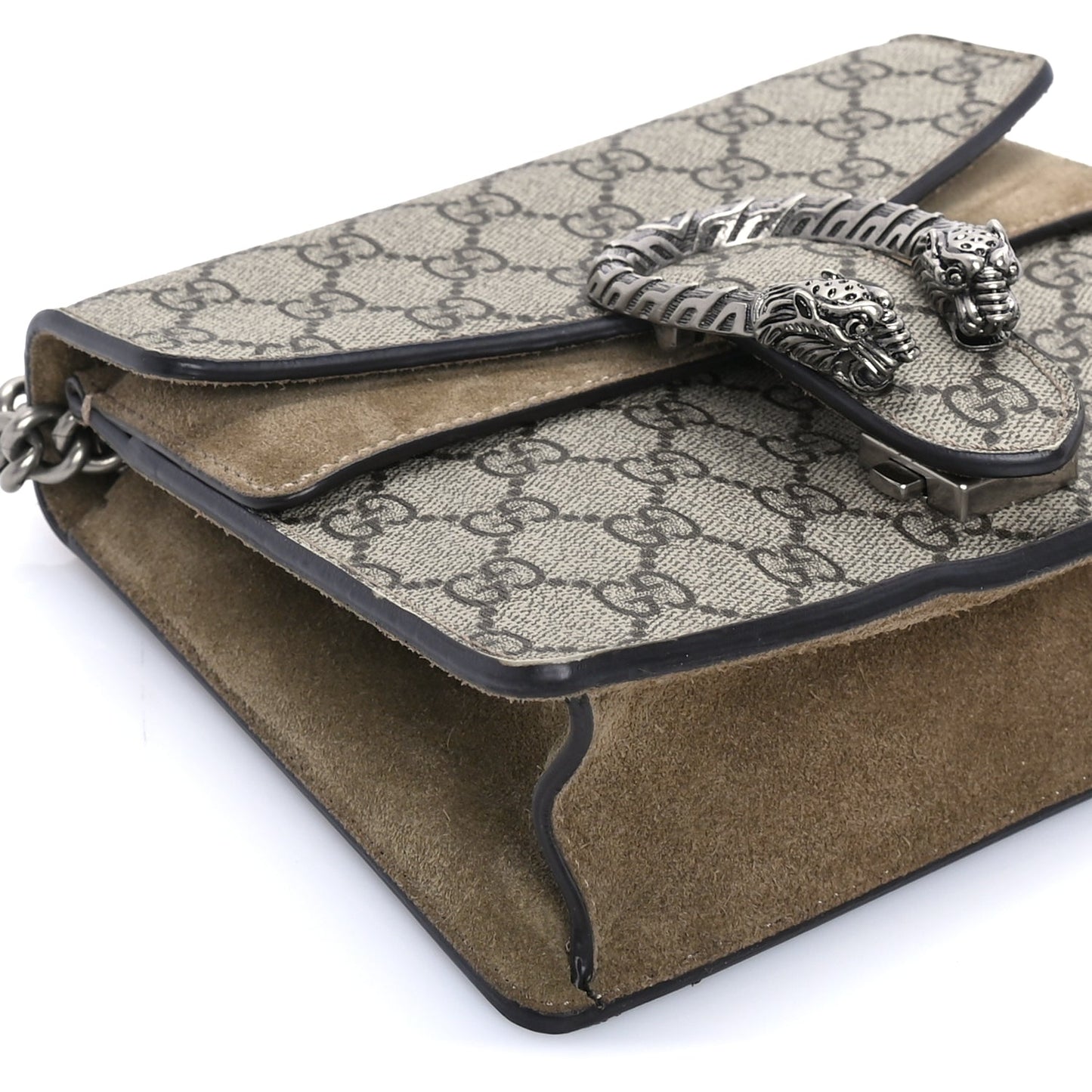 Gucci GG Supreme Monogram Mini Dionysus Shoulder Bag  Taupe