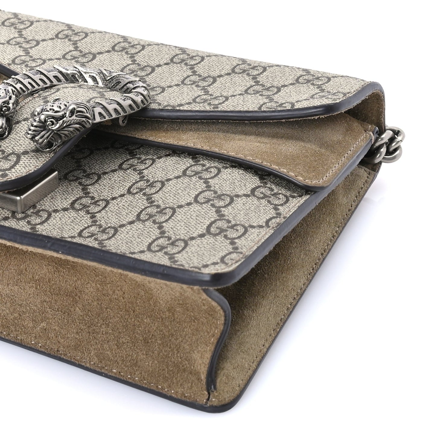 Gucci GG Supreme Monogram Mini Dionysus Shoulder Bag  Taupe