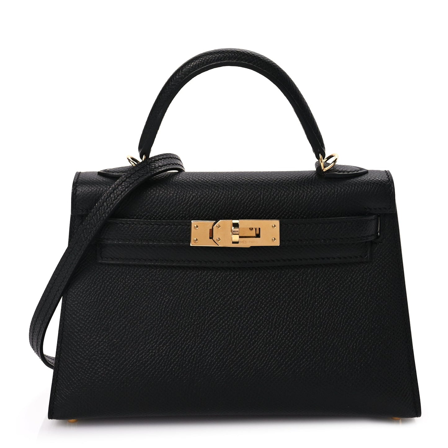Hermes Epsom Mini Kelly Sellier 20 Black