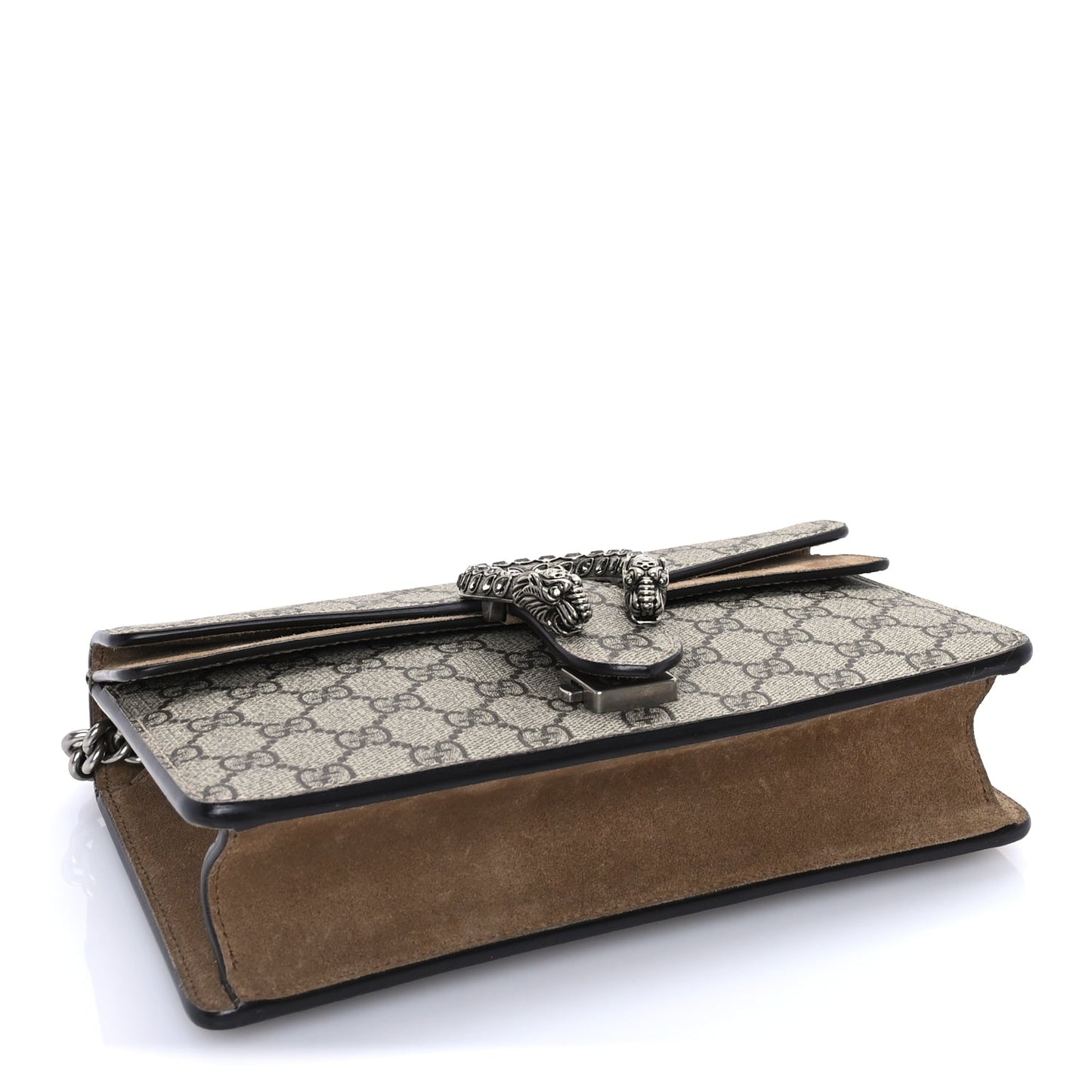 Gucci GG Supreme Monogram Small Dionysus Shoulder Bag Taupe