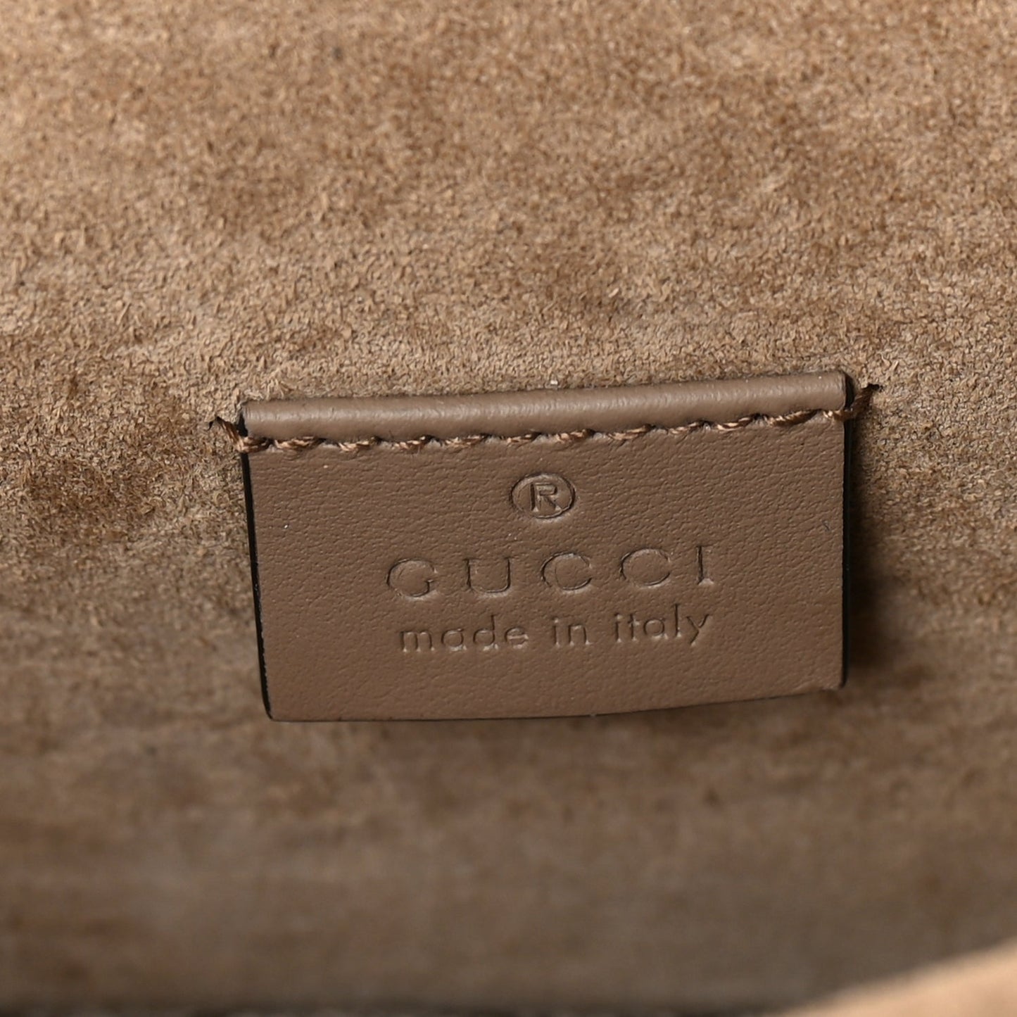 Gucci GG Supreme Monogram Small Dionysus Shoulder Bag Taupe