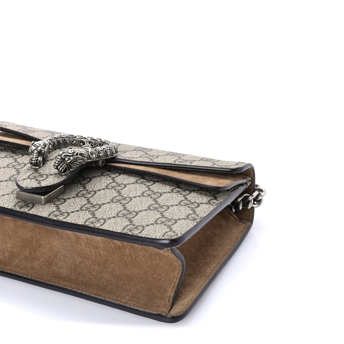 Gucci GG Supreme Monogram Small Dionysus Shoulder Bag Taupe