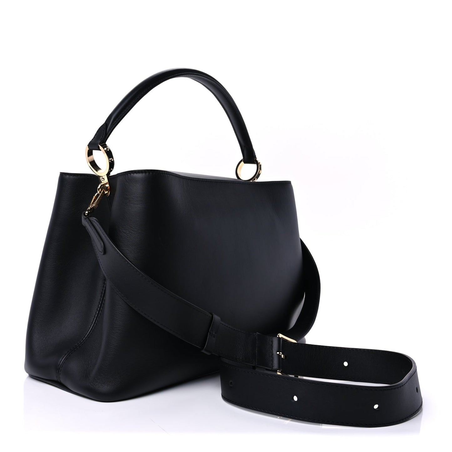 Louis Vuitton Smooth Calfskin Capucines GM Souple  Black
