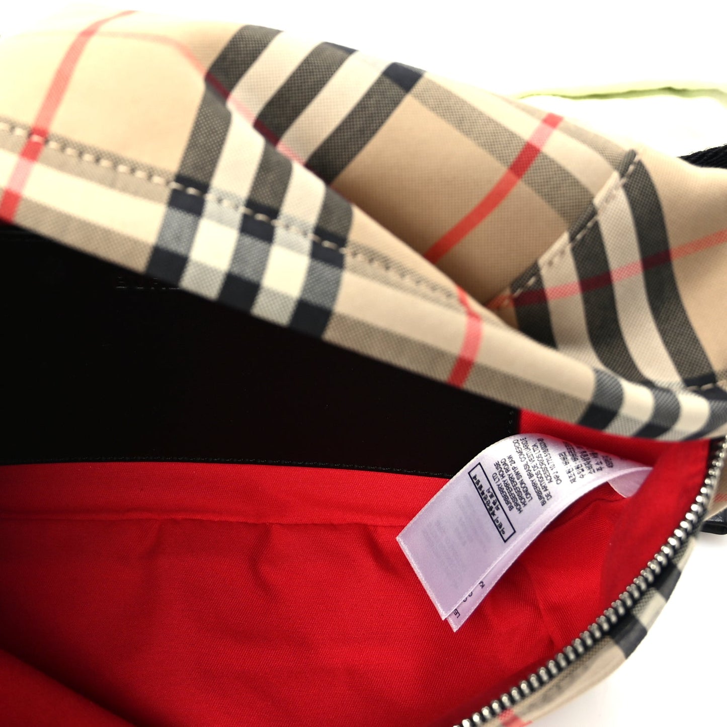 Burberry Nylon Vintage Check Medium Sonny Bum Bag Archive  Beige Black