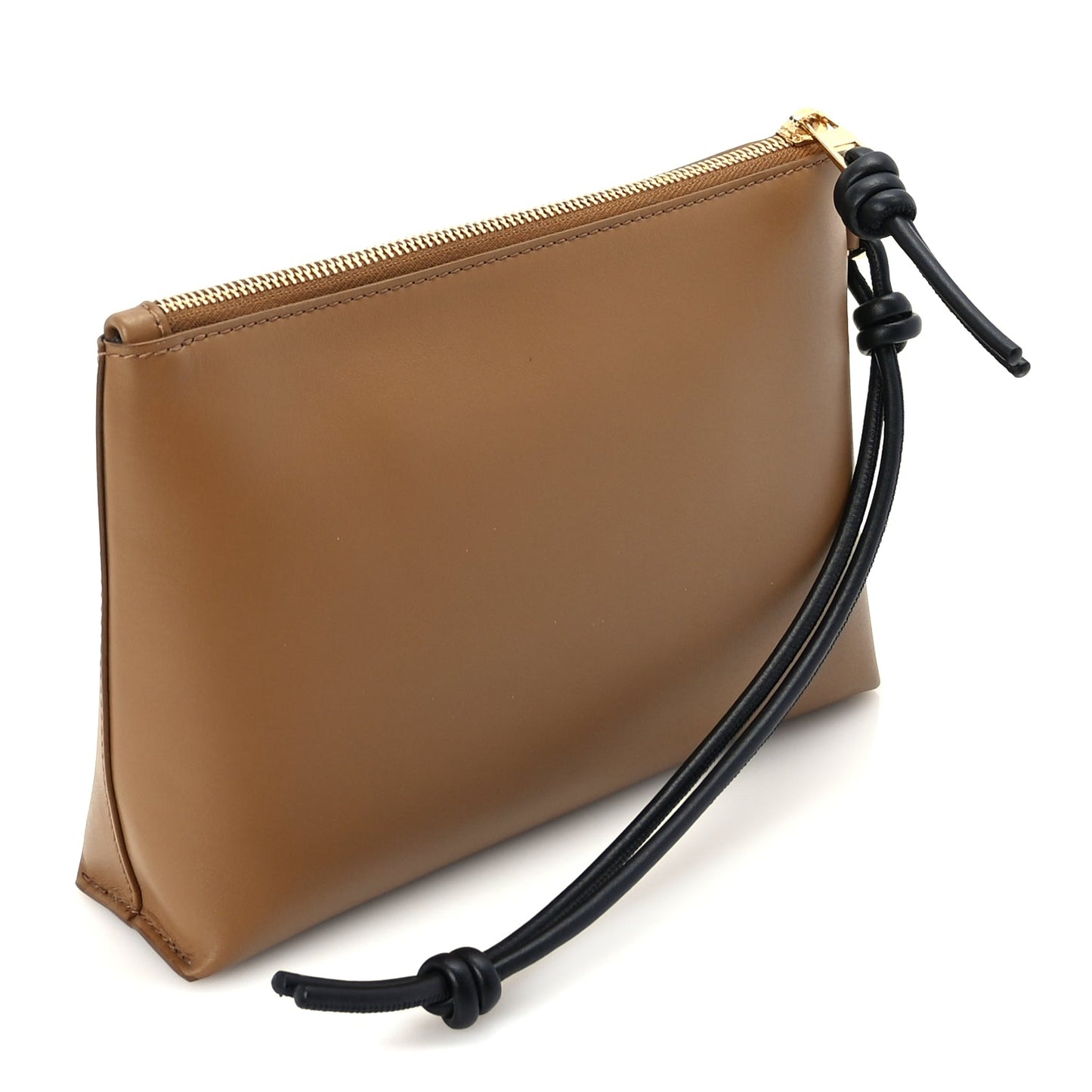 Loewe Nappa Flamenco Knot Pouch Oak Black