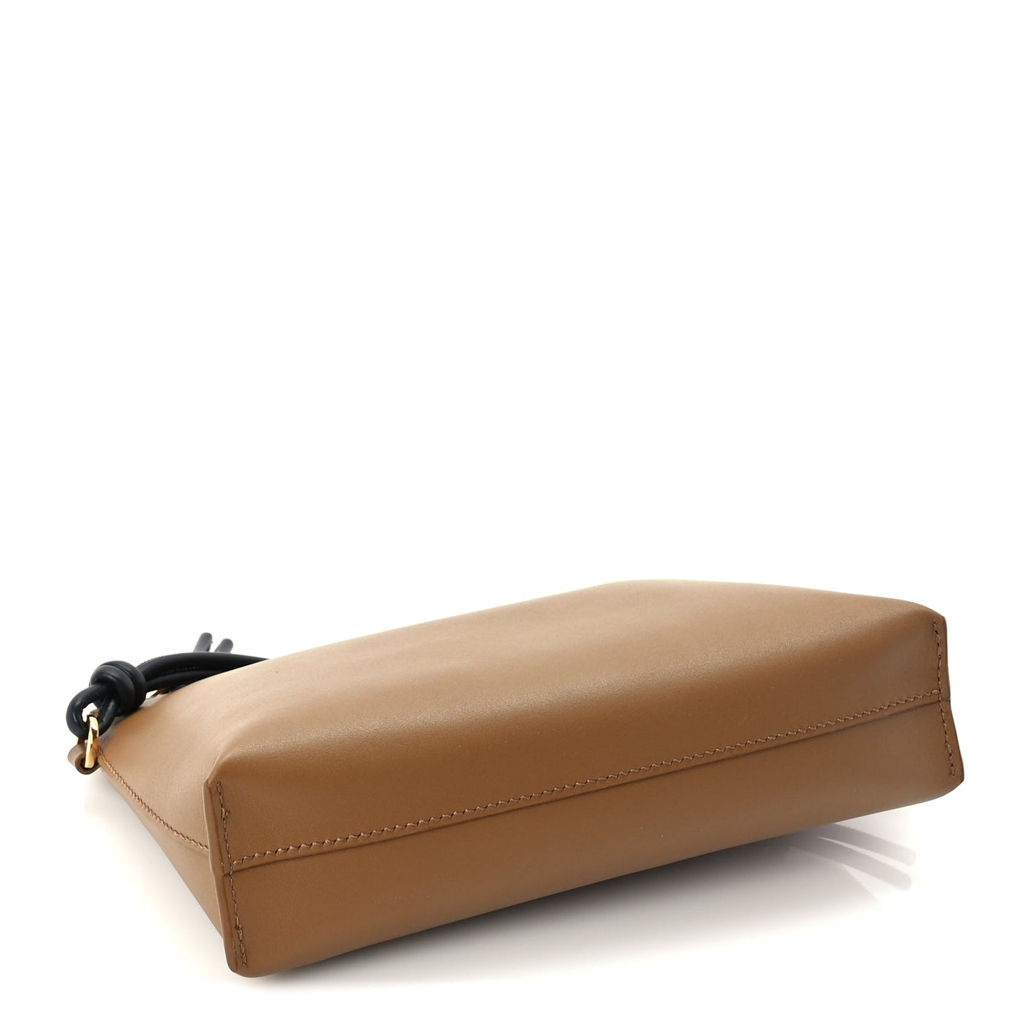 Loewe Nappa Flamenco Knot Pouch Oak Black