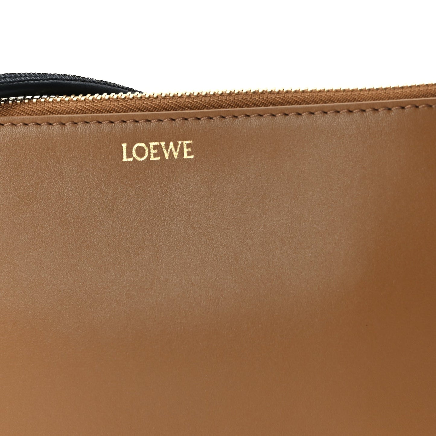 Loewe Nappa Flamenco Knot Pouch Oak Black