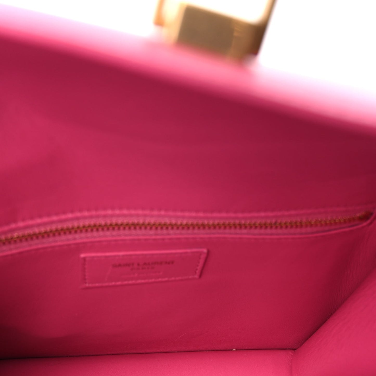 Saint Laurent Smooth Calfskin Le Carre Shoulder Bag  Pink