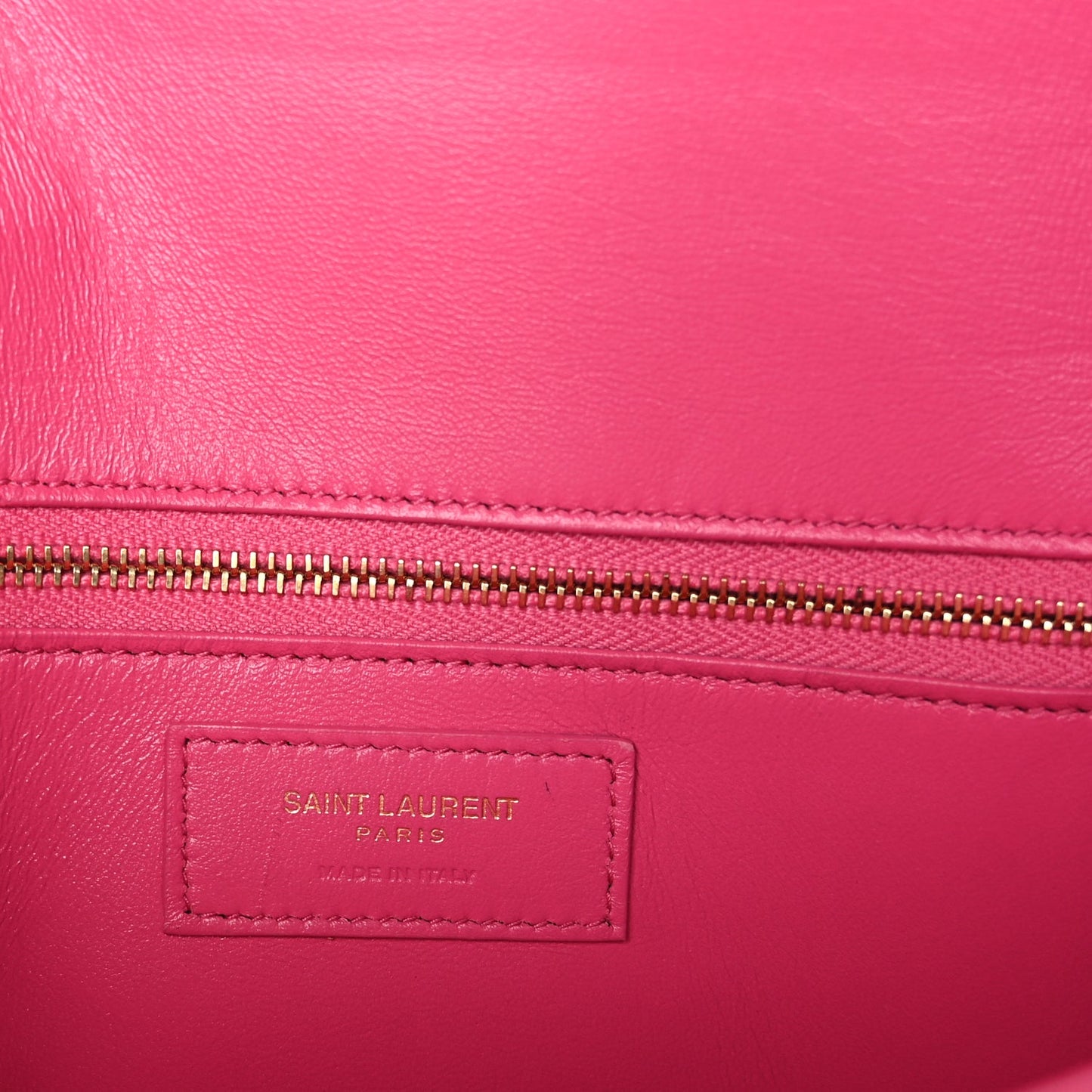 Saint Laurent Smooth Calfskin Le Carre Shoulder Bag  Pink