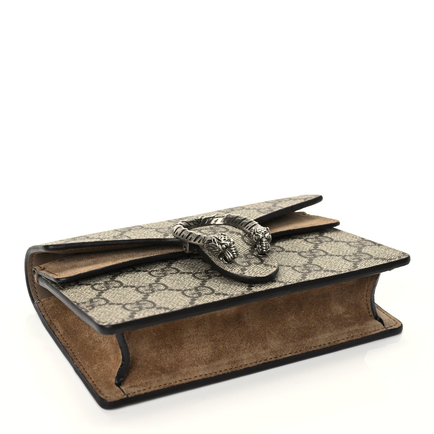 Gucci GG Supreme Monogram Super Mini Dionysus Shoulder Bag Taupe