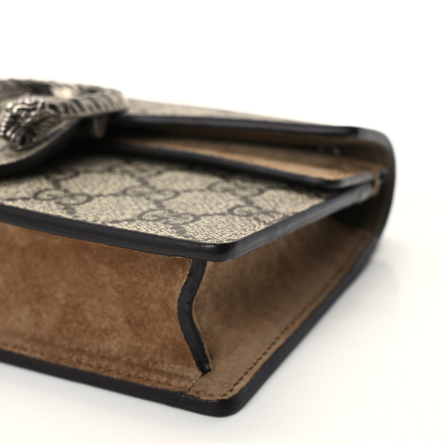 Gucci GG Supreme Monogram Super Mini Dionysus Shoulder Bag Taupe