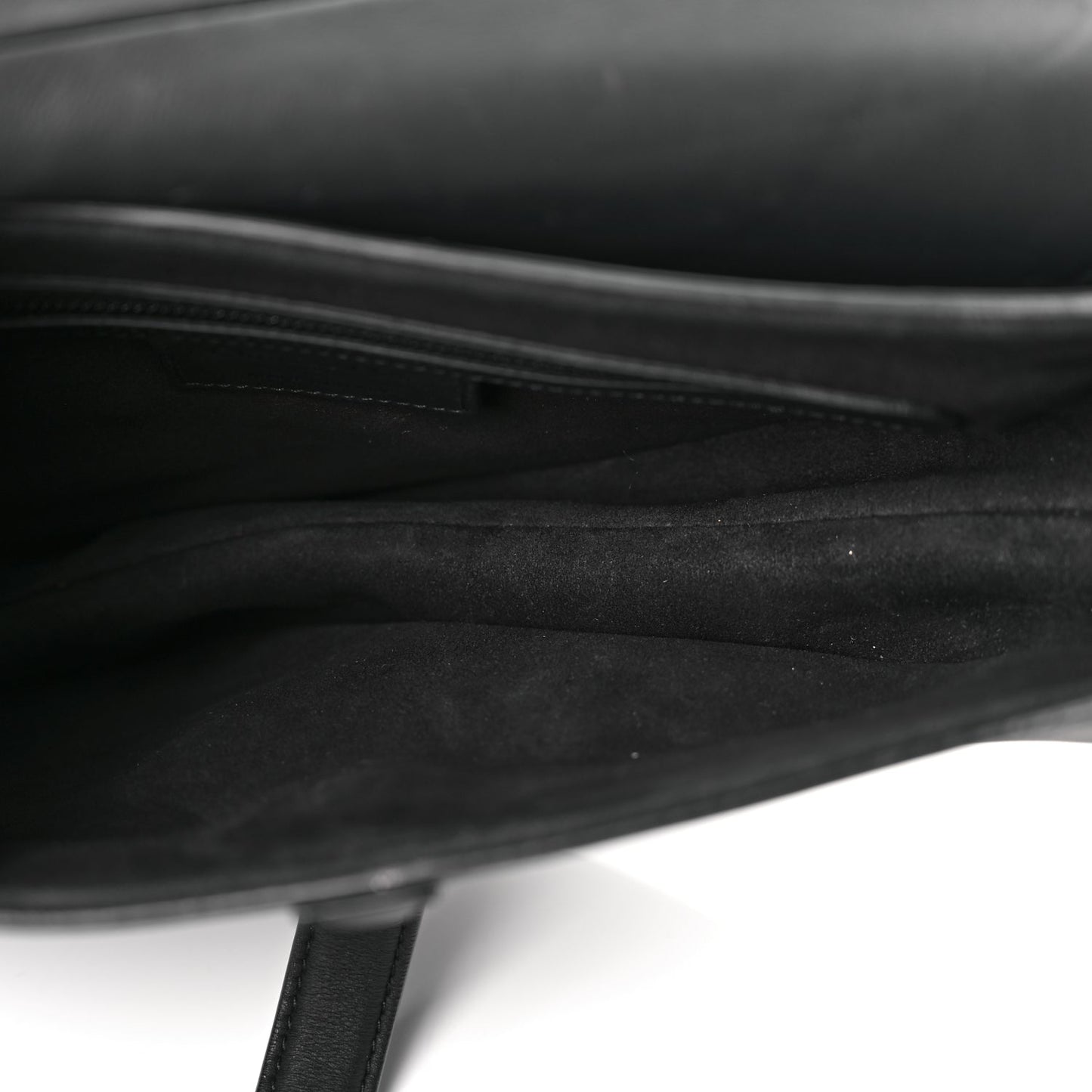 Christian Dior Ultra Matte Calfskin Saddle Bag Black