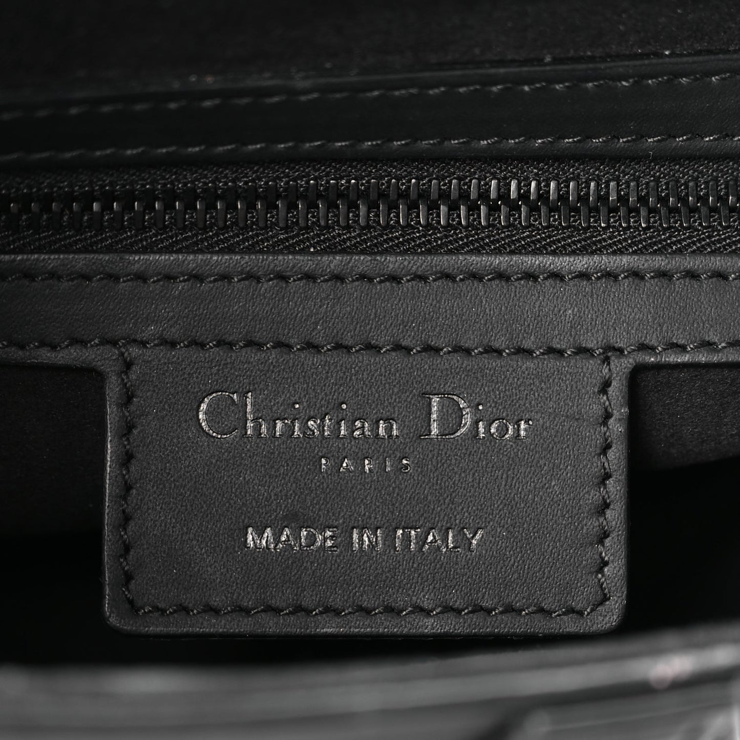 Christian Dior Ultra Matte Calfskin Saddle Bag Black