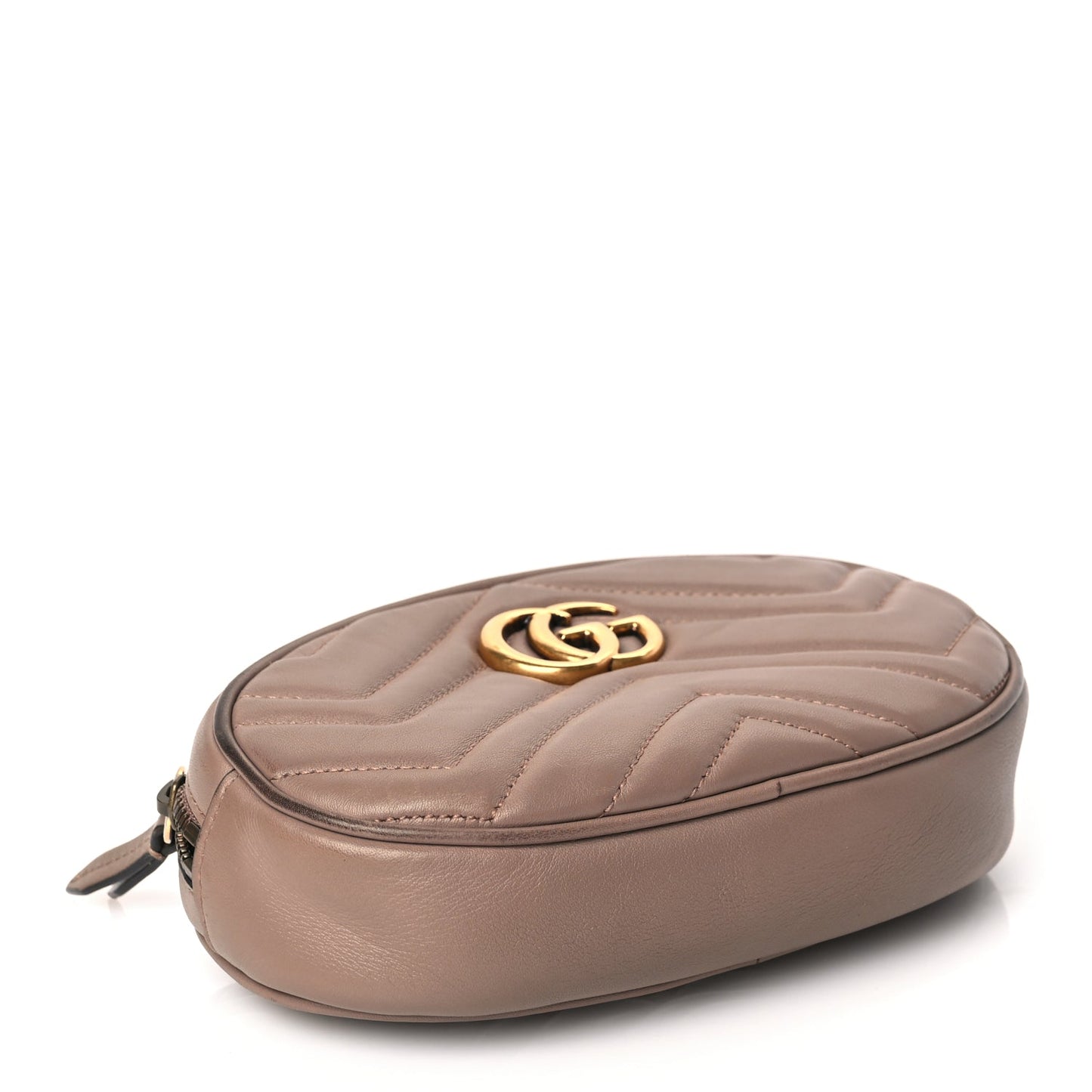 Gucci Calfskin Matelasse GG Marmont Belt Bag 85 34 Porcelain Rose