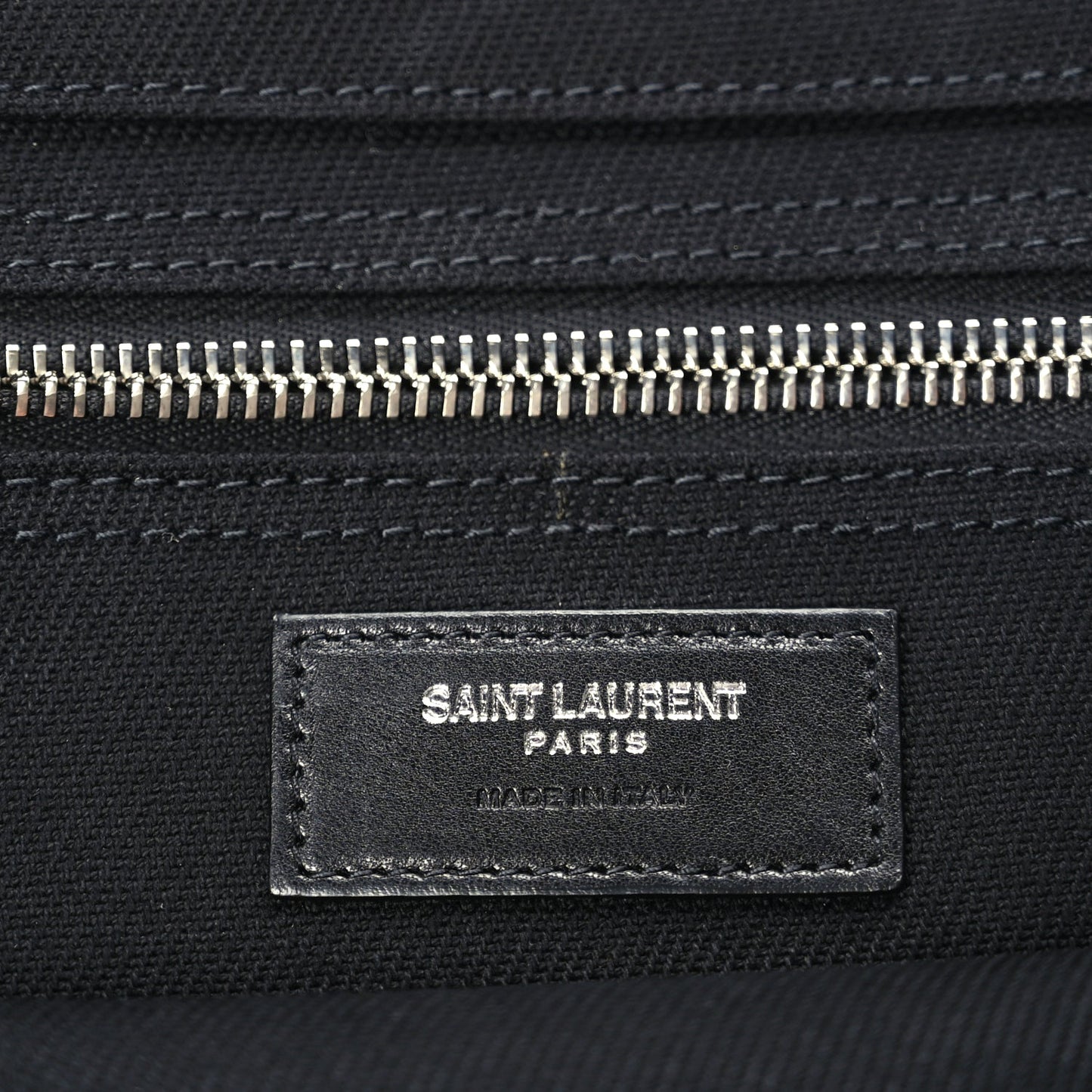 Saint Laurent Linen Calfskin Rive Gauche Tote