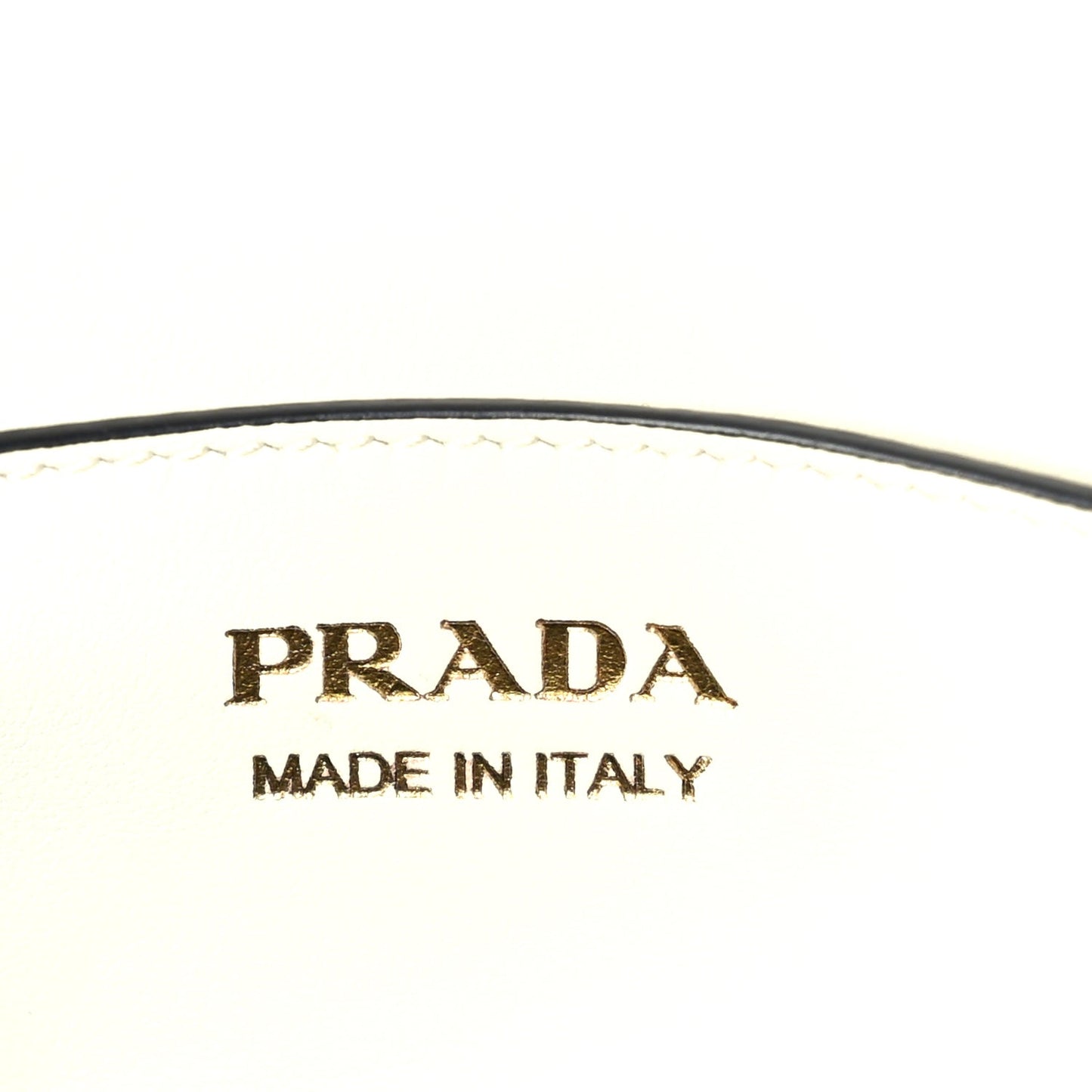 Prada Box Calfskin Triangle Embleme Flap Shoulder Bag  White