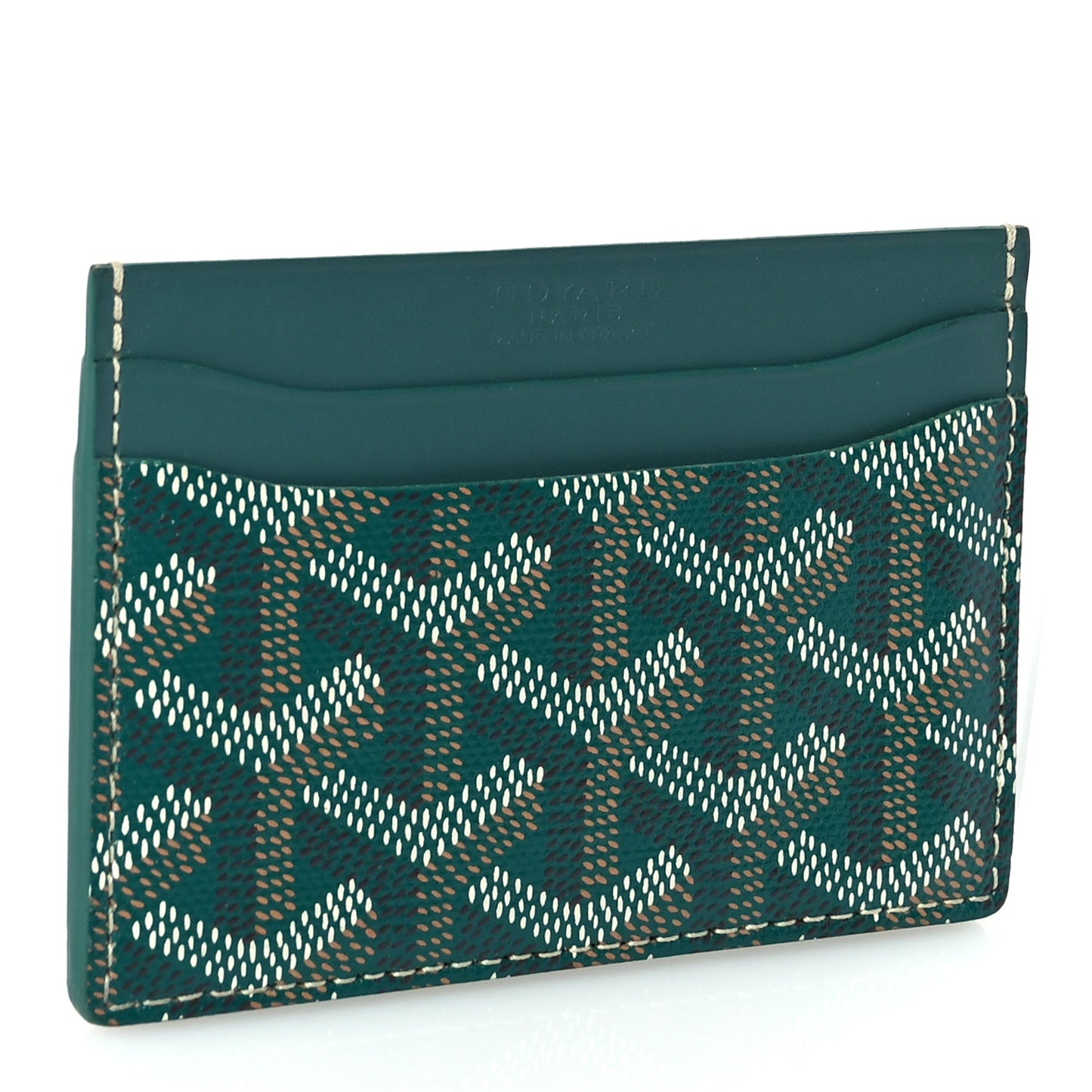 Goyard Goyardine Saint Sulpice Card Holder Green